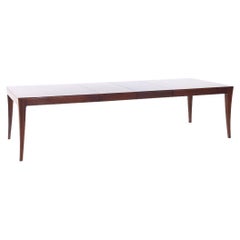Bill Sofield para Baker Furniture Mesa de comedor extensible moderna de nogal