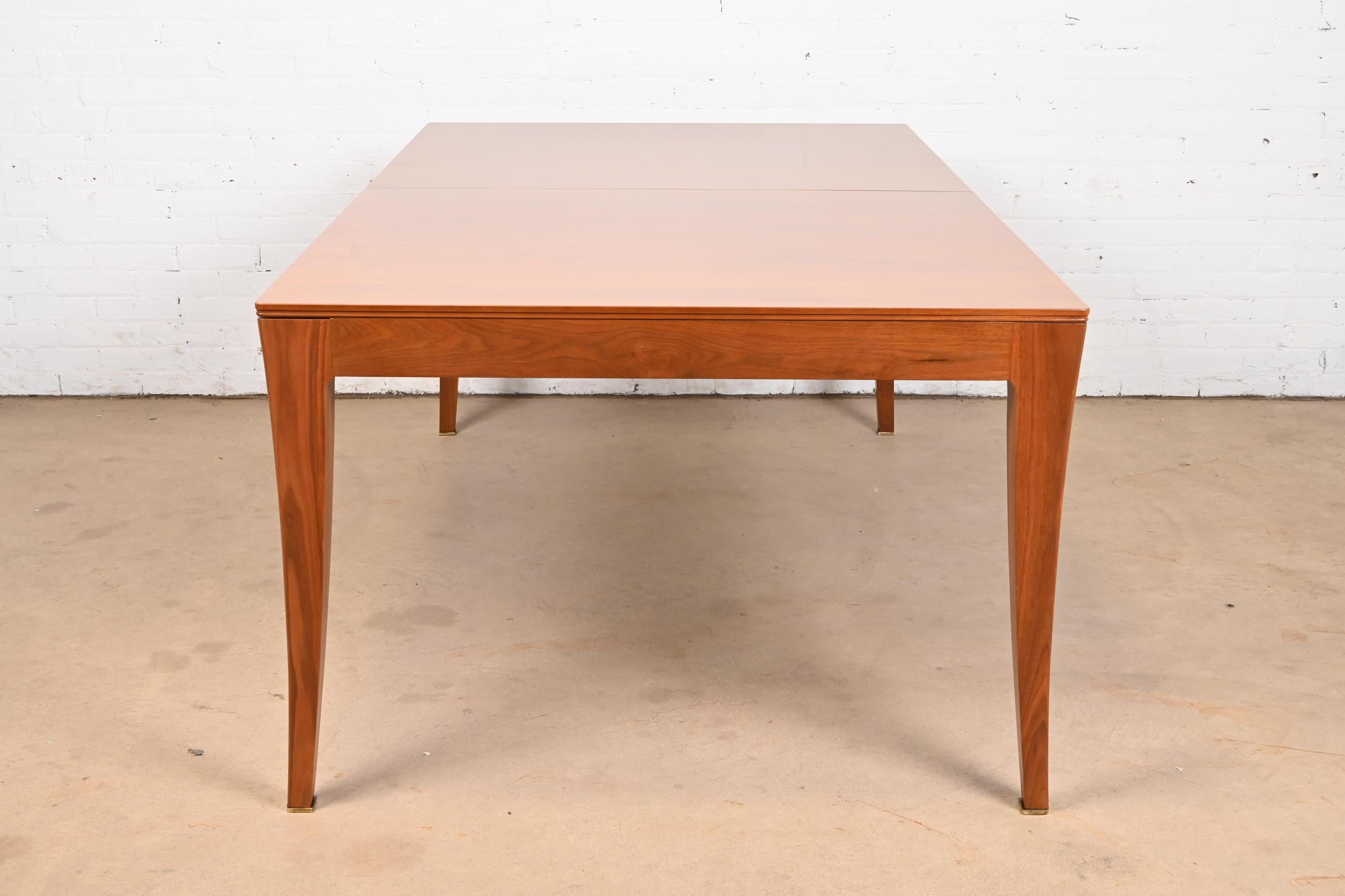 Bill Sofield for Baker Furniture Modern Walnut Dining Table, Newly Refinished For Sale 4