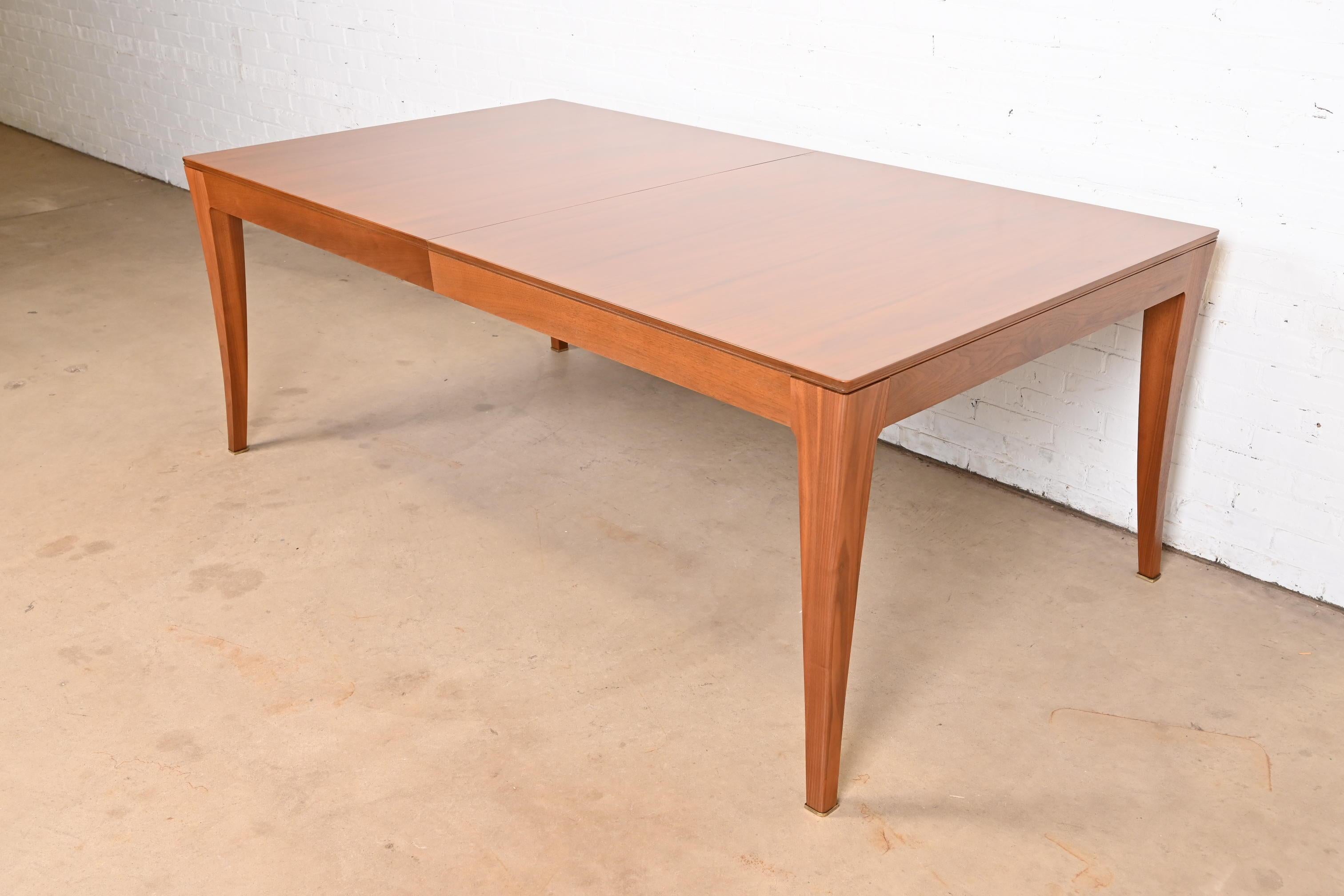 Bill Sofield for Baker Furniture Modern Walnut Dining Table, Newly Refinished For Sale 2