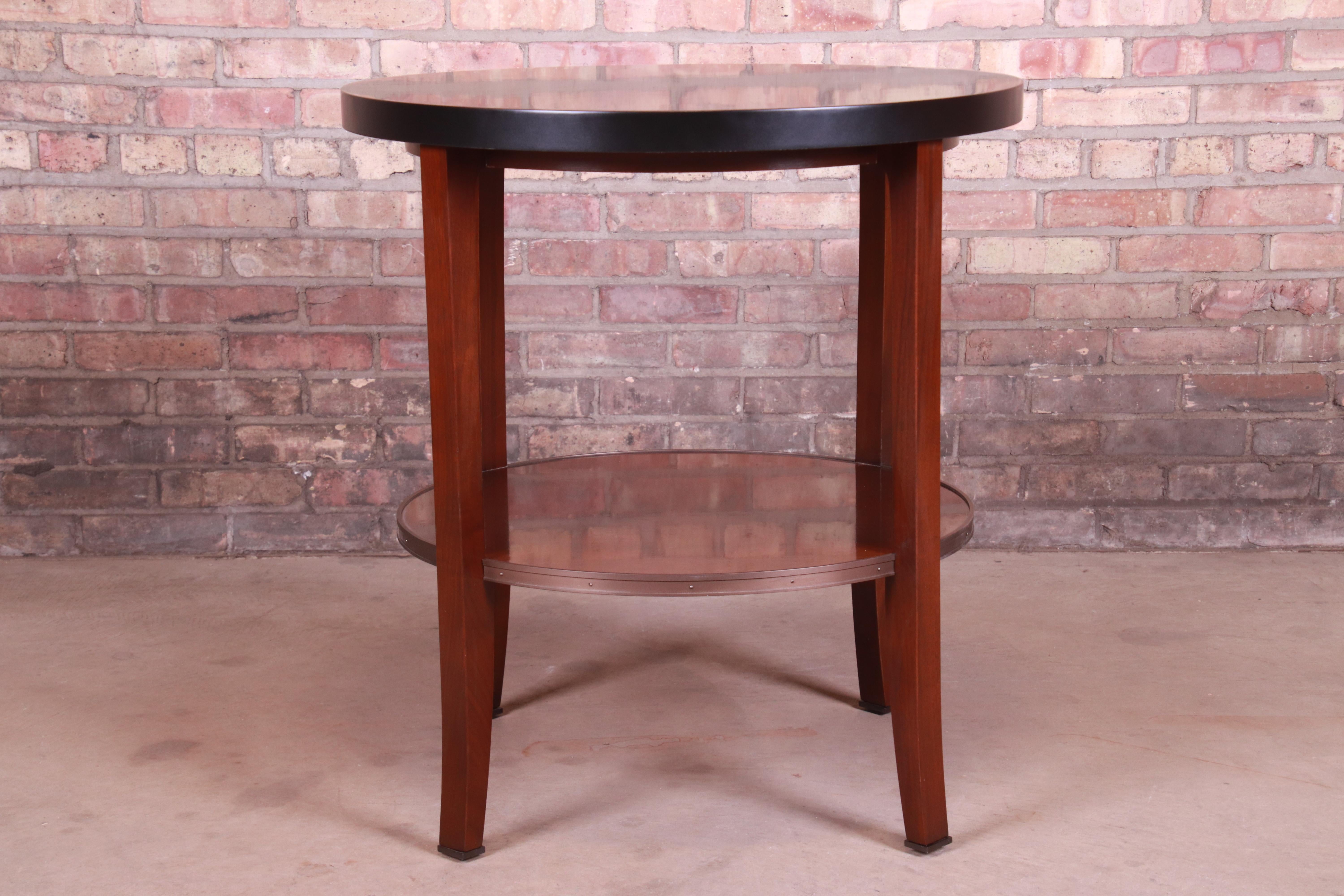 Modern Bill Sofield for Baker Furniture Two-Tier Mahogany Tea Table or Side Table