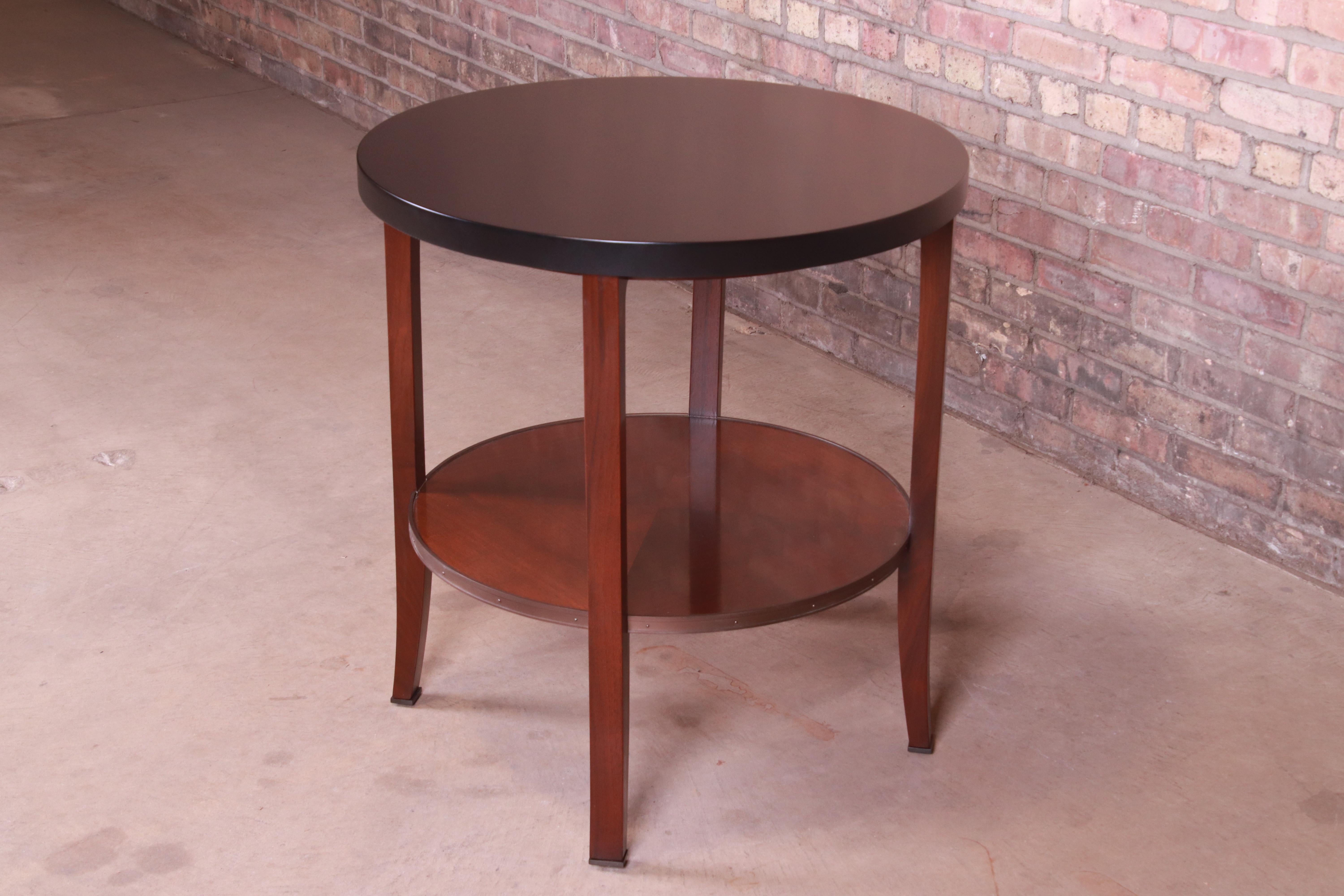 American Bill Sofield for Baker Furniture Two-Tier Mahogany Tea Table or Side Table