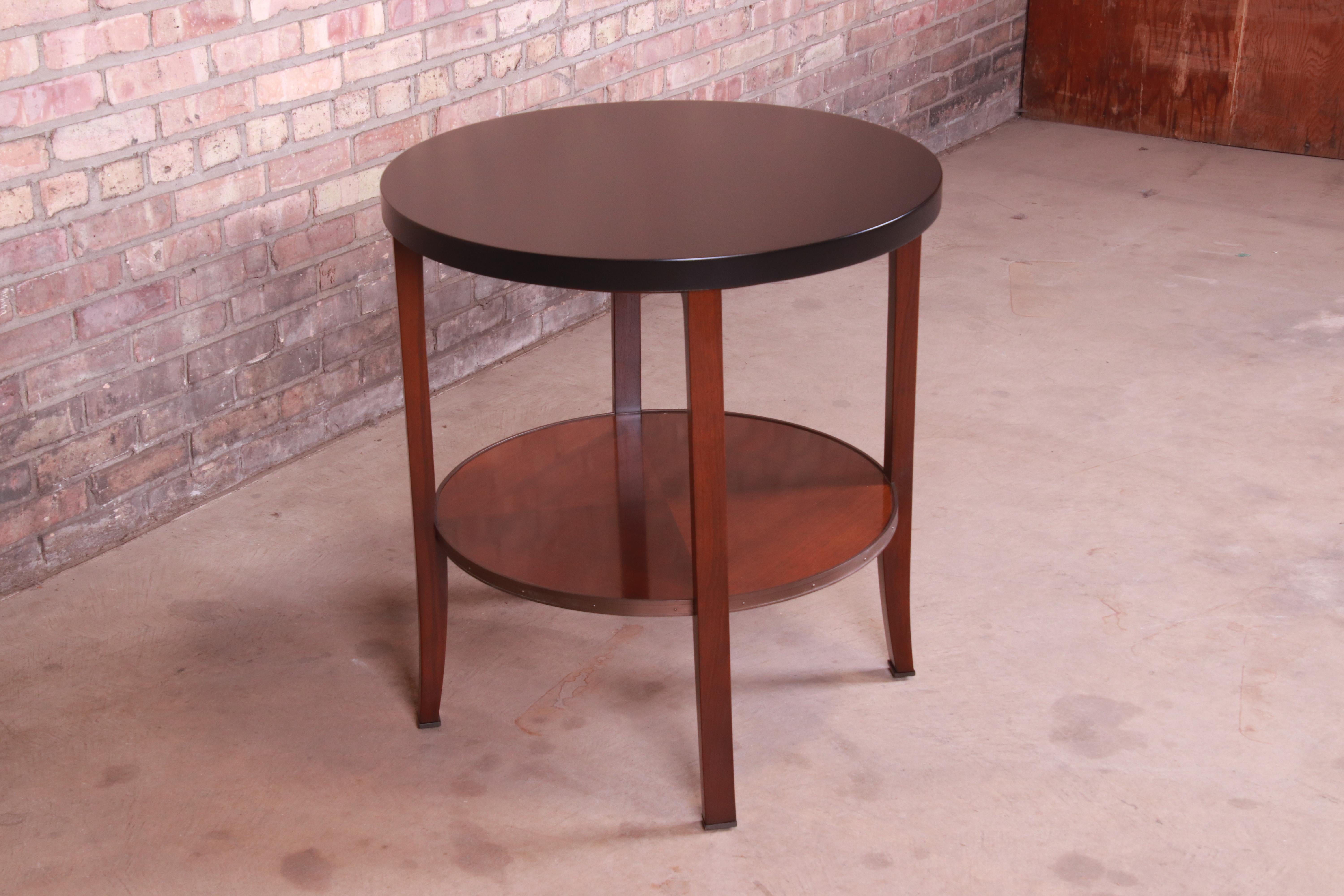 Bill Sofield for Baker Furniture Two-Tier Mahogany Tea Table or Side Table In Good Condition In South Bend, IN