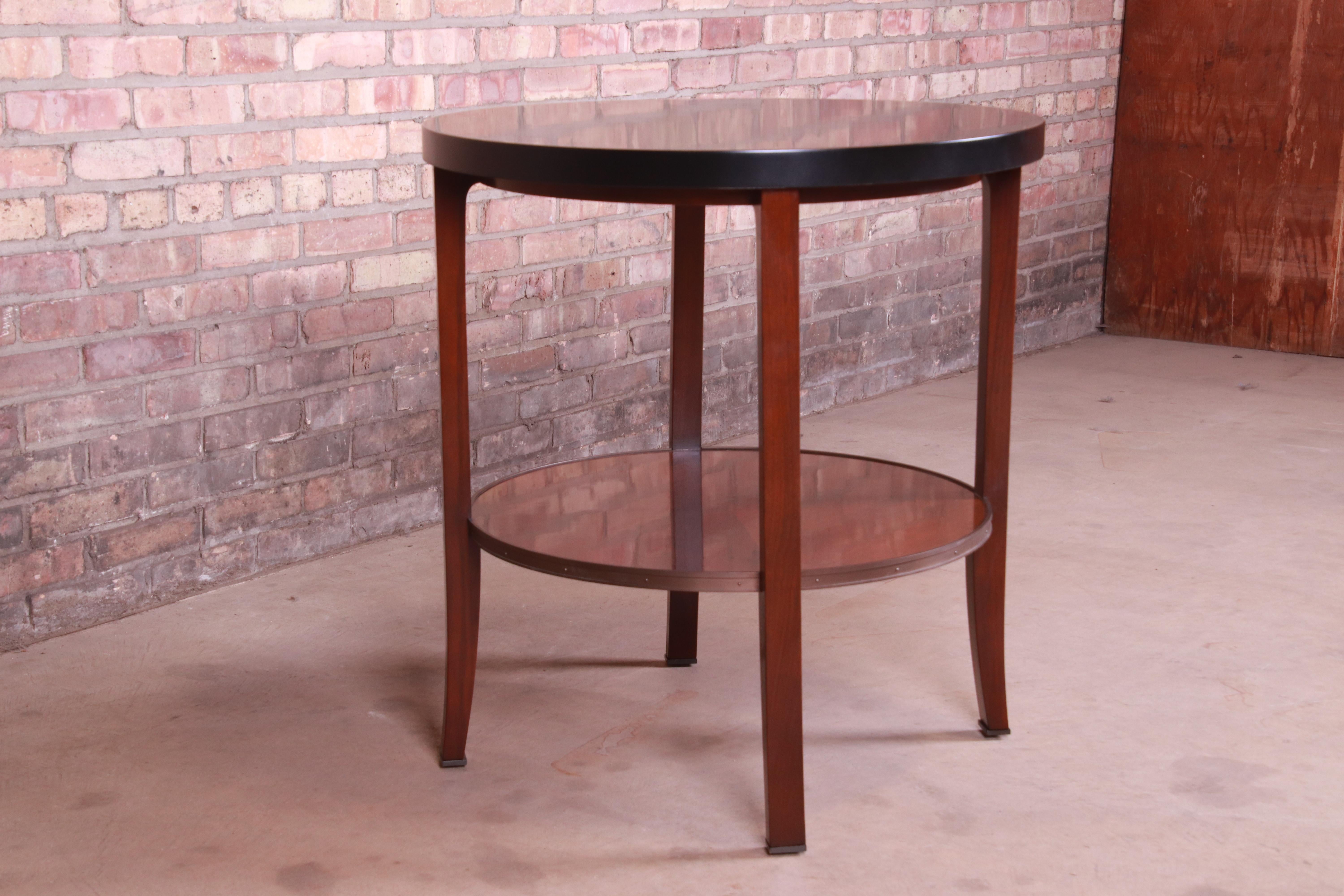 Contemporary Bill Sofield for Baker Furniture Two-Tier Mahogany Tea Table or Side Table