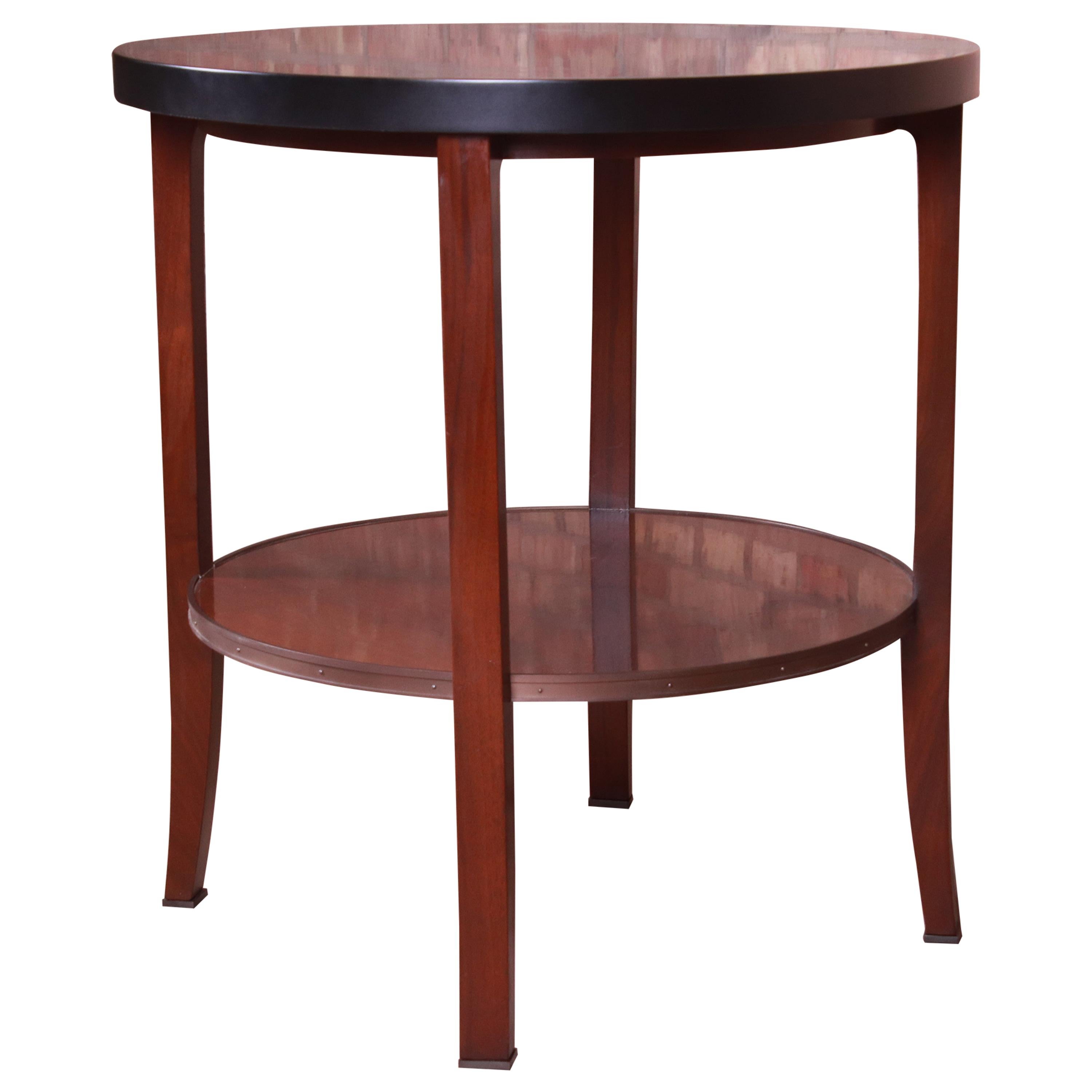 Bill Sofield for Baker Furniture Two-Tier Mahogany Tea Table or Side Table