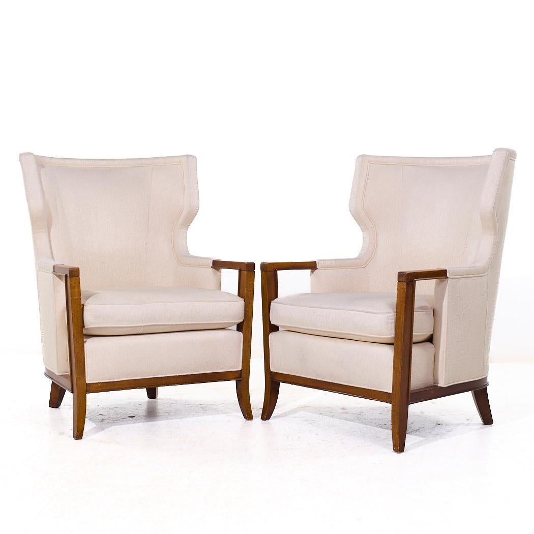 Modern Bill Sofield for Baker Manor Wing Lounge Chairs - Pair