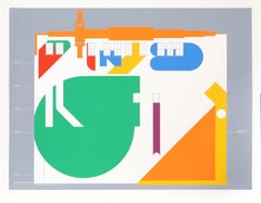 Muros Urbanos: Cincinnati, serigrafía geométrica abstracta de Bill Sontag