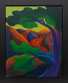 Bill Sortino “Pacheco Canyon, Santa Fe” 1988 Southwestern Oil Painting