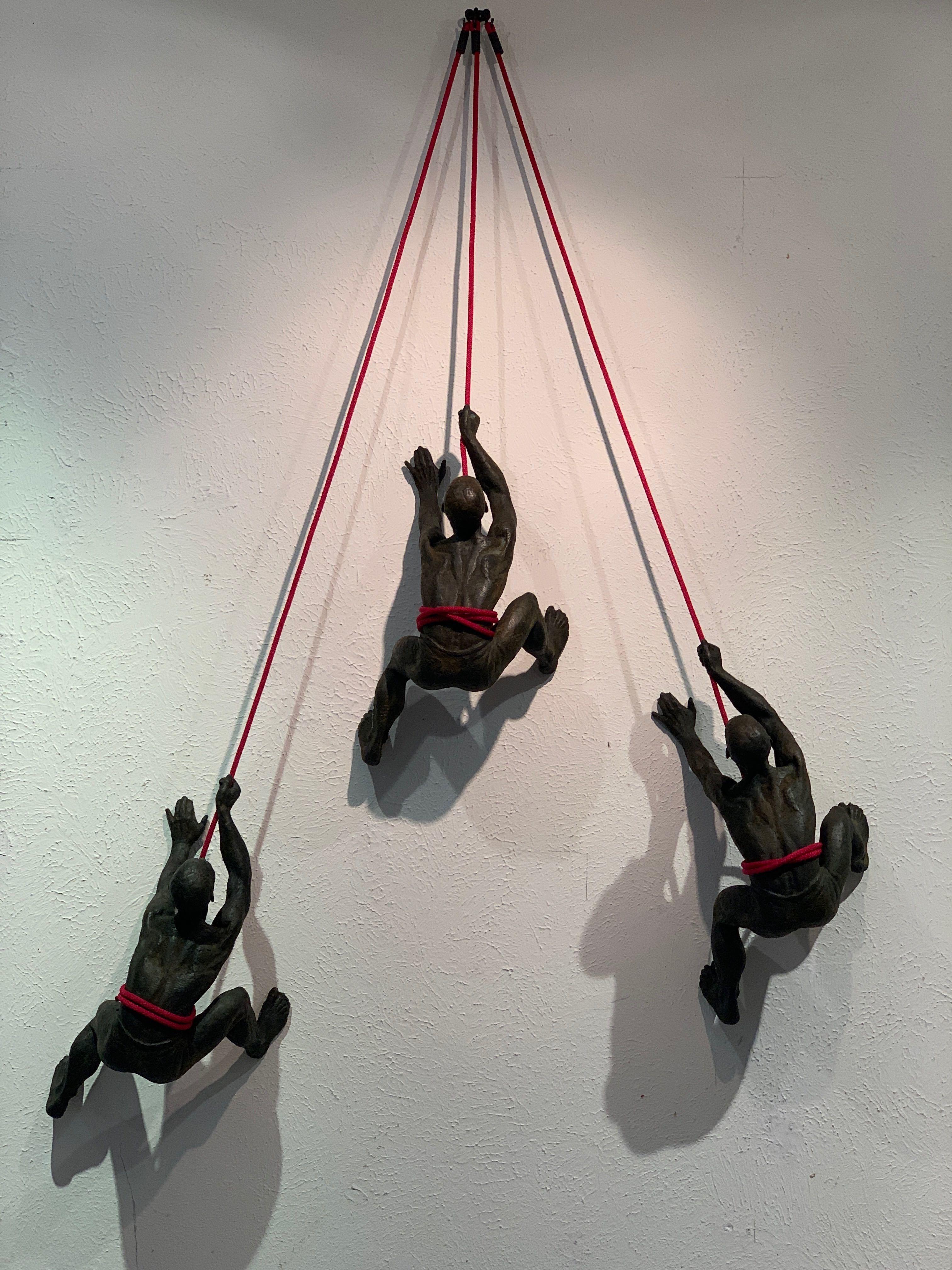 Climbers - Small - Realist Sculpture by Bill Starke