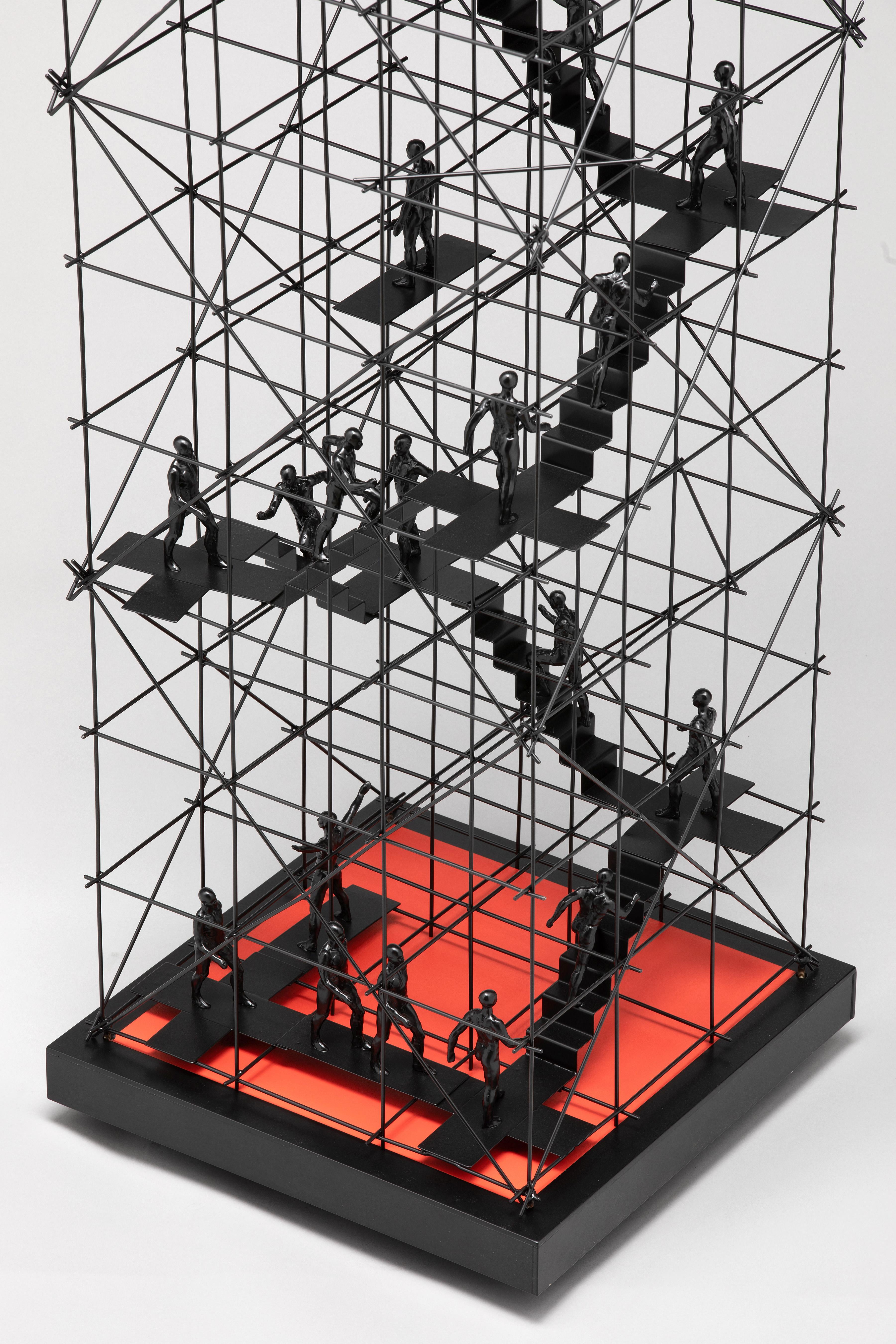 « Skyscraper (1/1) (2024), sculpture en acier et bronze de Bill Starke 2