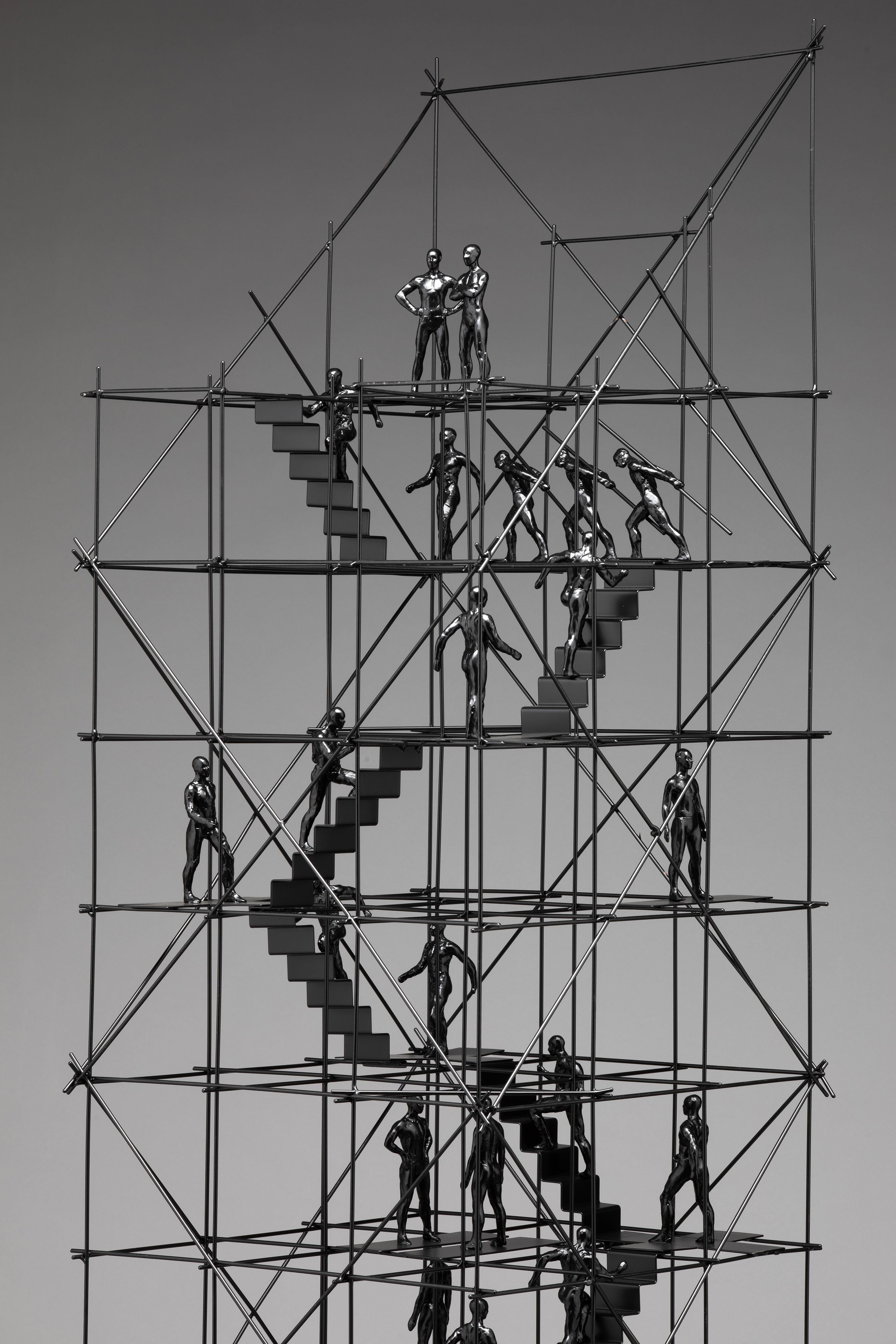 « Skyscraper (1/1) (2024), sculpture en acier et bronze de Bill Starke 3