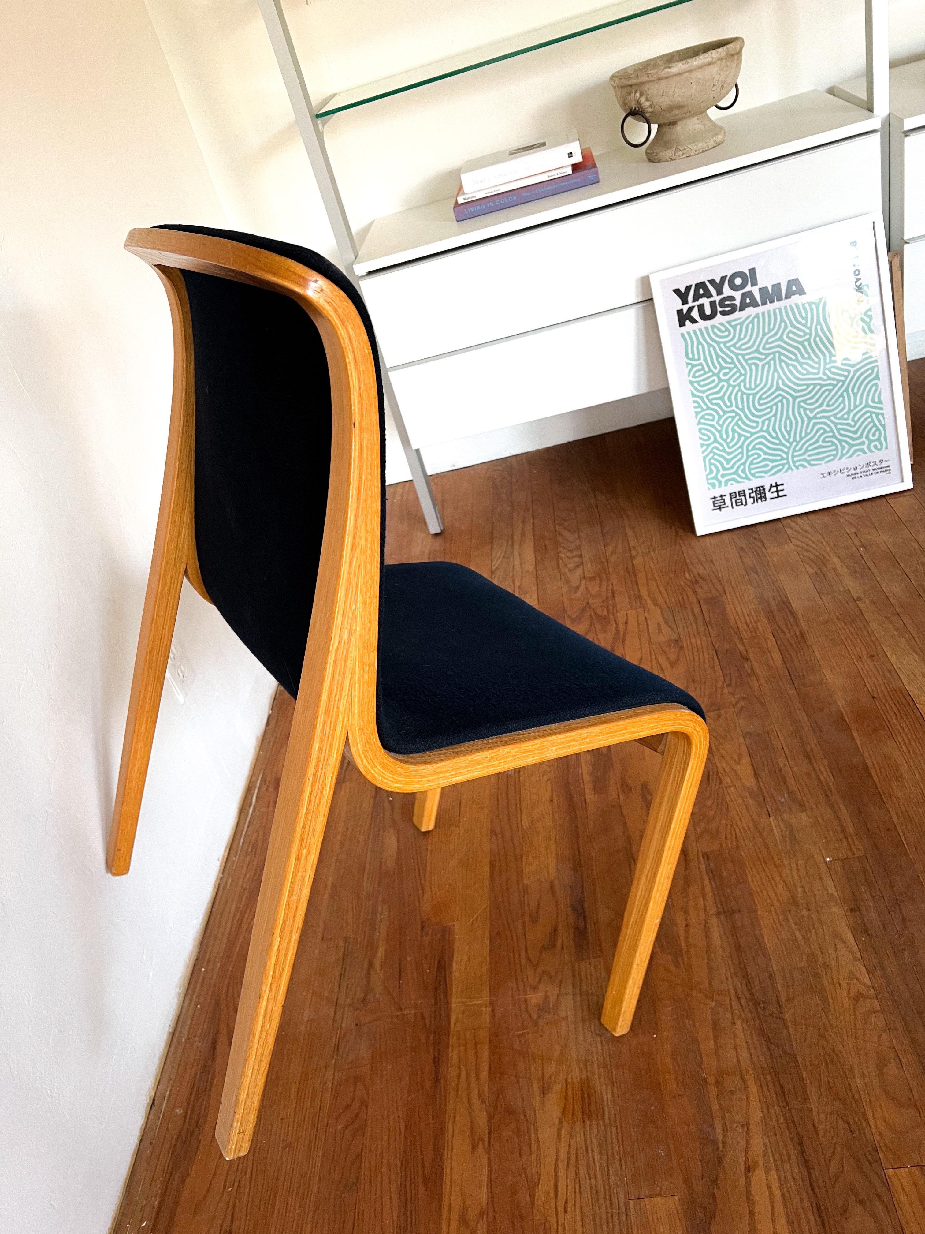 Mid-Century Modern Bill Stephens Bentwood Dining Chair for Knoll For Sale