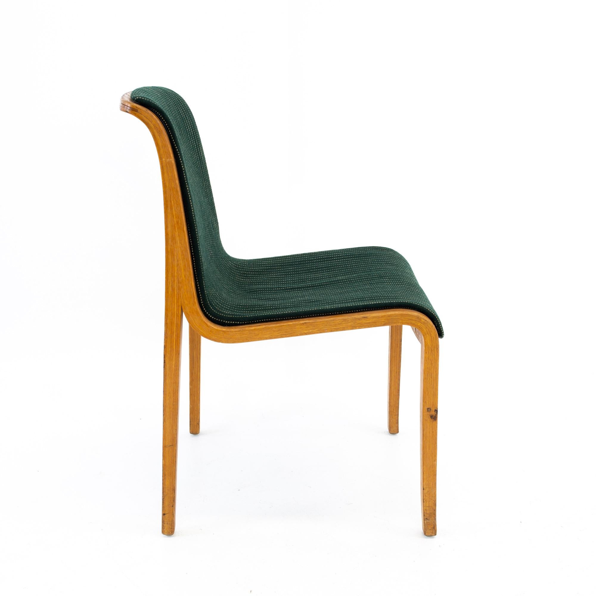 Bill Stephens for Knoll Mid Century Bentwood Dining Chairs - Set of 4 3