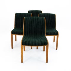 Bill Stephens for Knoll Mid Century Bentwood Dining Chairs - Set of 4