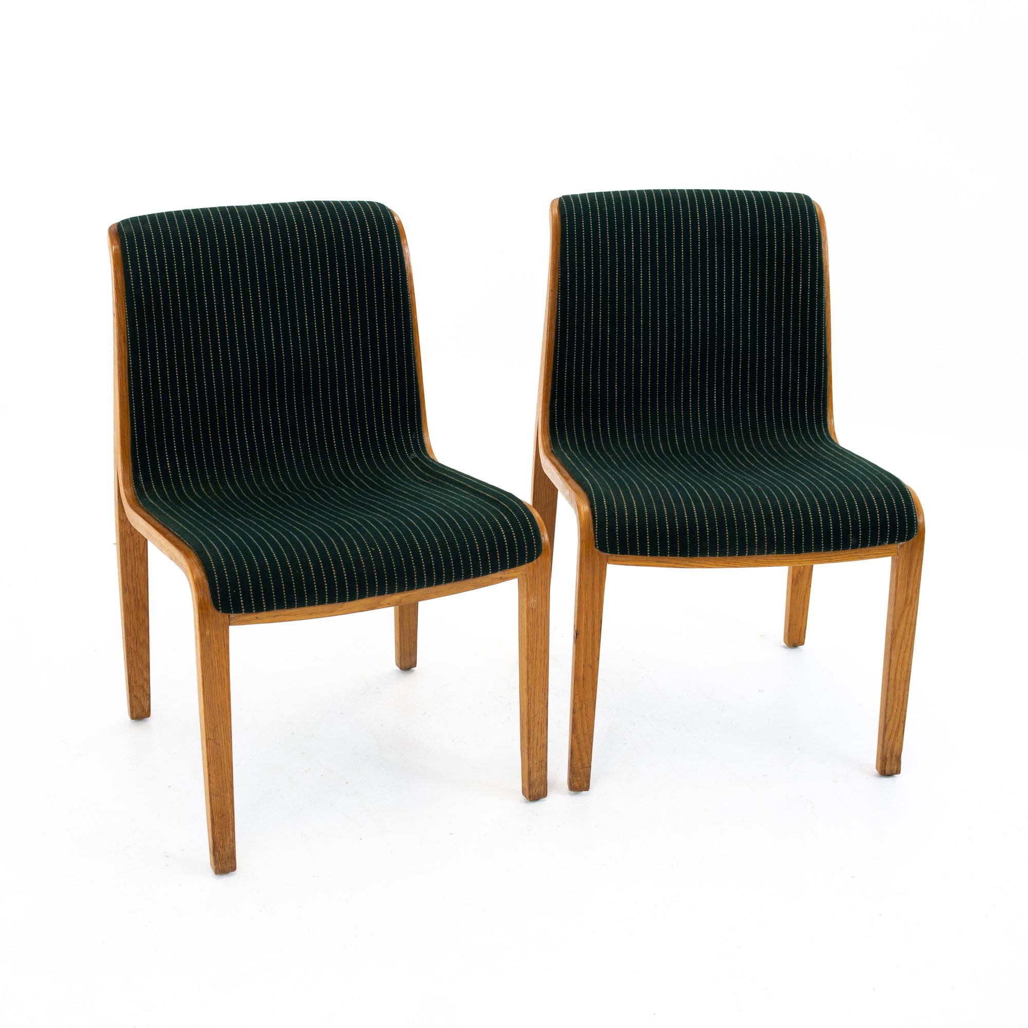 American Bill Stephens for Knoll Mid Century Bentwood Dining Chairs - Set of 4