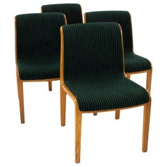 Bill Stephens für Knoll Mid Century Bugholz-Esszimmerstühle - 4er-Set