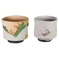 Vintage Bill Stewart Set of Two Sculptural Vases or Vessels, American Art Studio Pottery