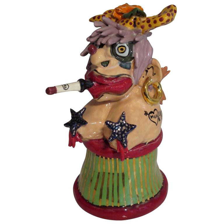 Bill Stewart Whimsical Ceramic Sculpture For Sale