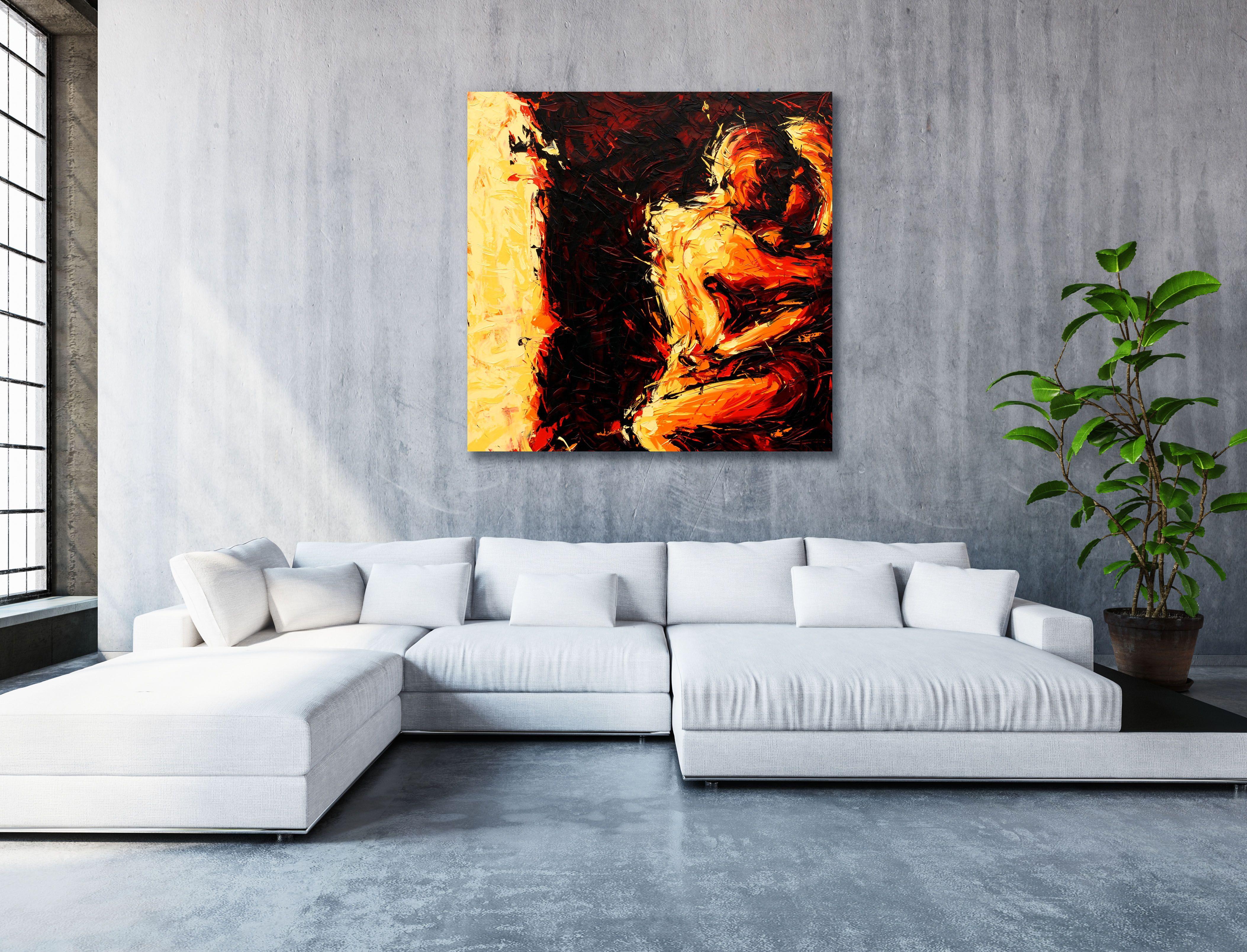 Una serie di dipinti in cui le persone vengono ferite in modi diversi :: Pittura :: Espressionismo astratto :: Questo pezzo viene fornito con un certificato ufficiale di autenticità firmato dall'artista :: Pronto da appendere: Yes :: Firmato: Yes ::