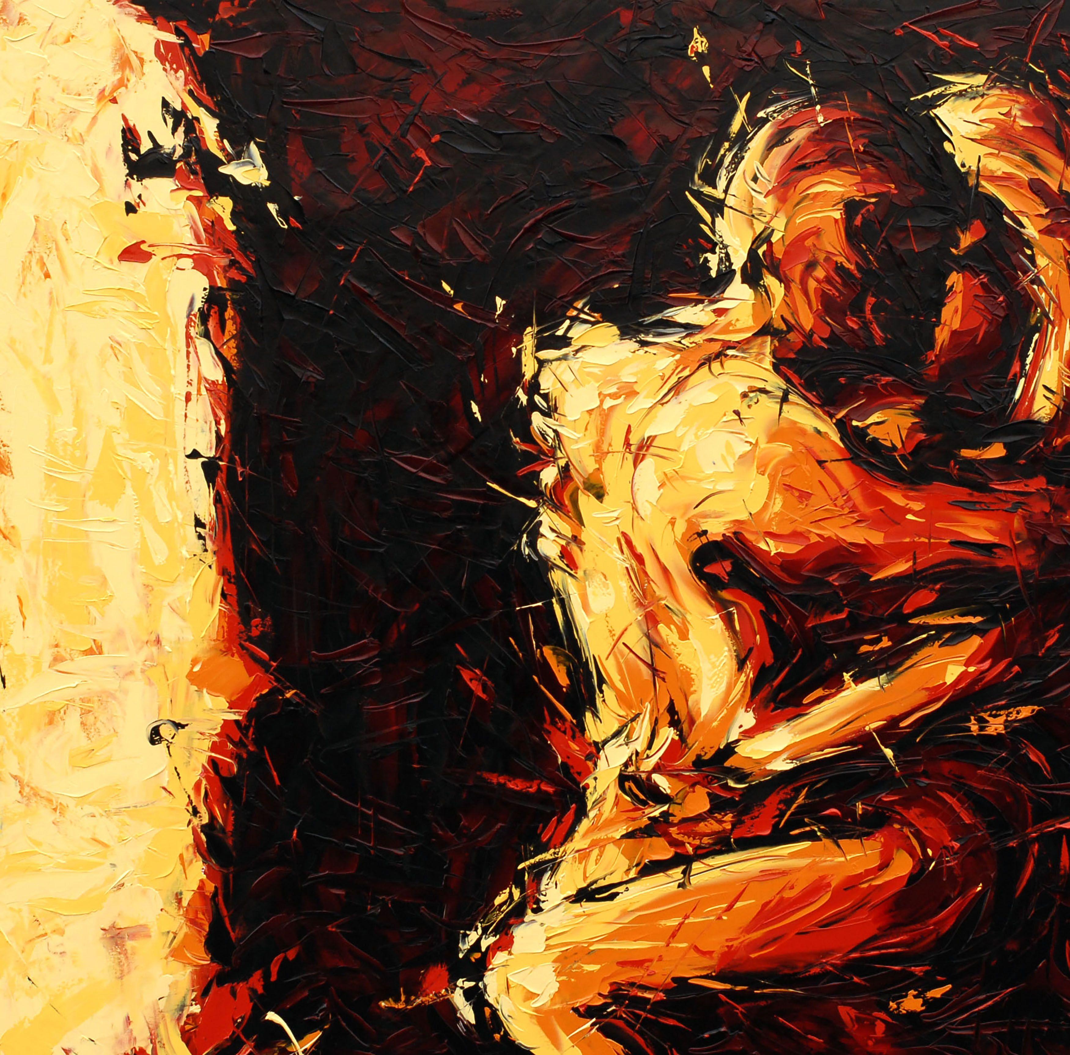 AFFARE, Pittura, Olio su tela - Painting di Bill Stone