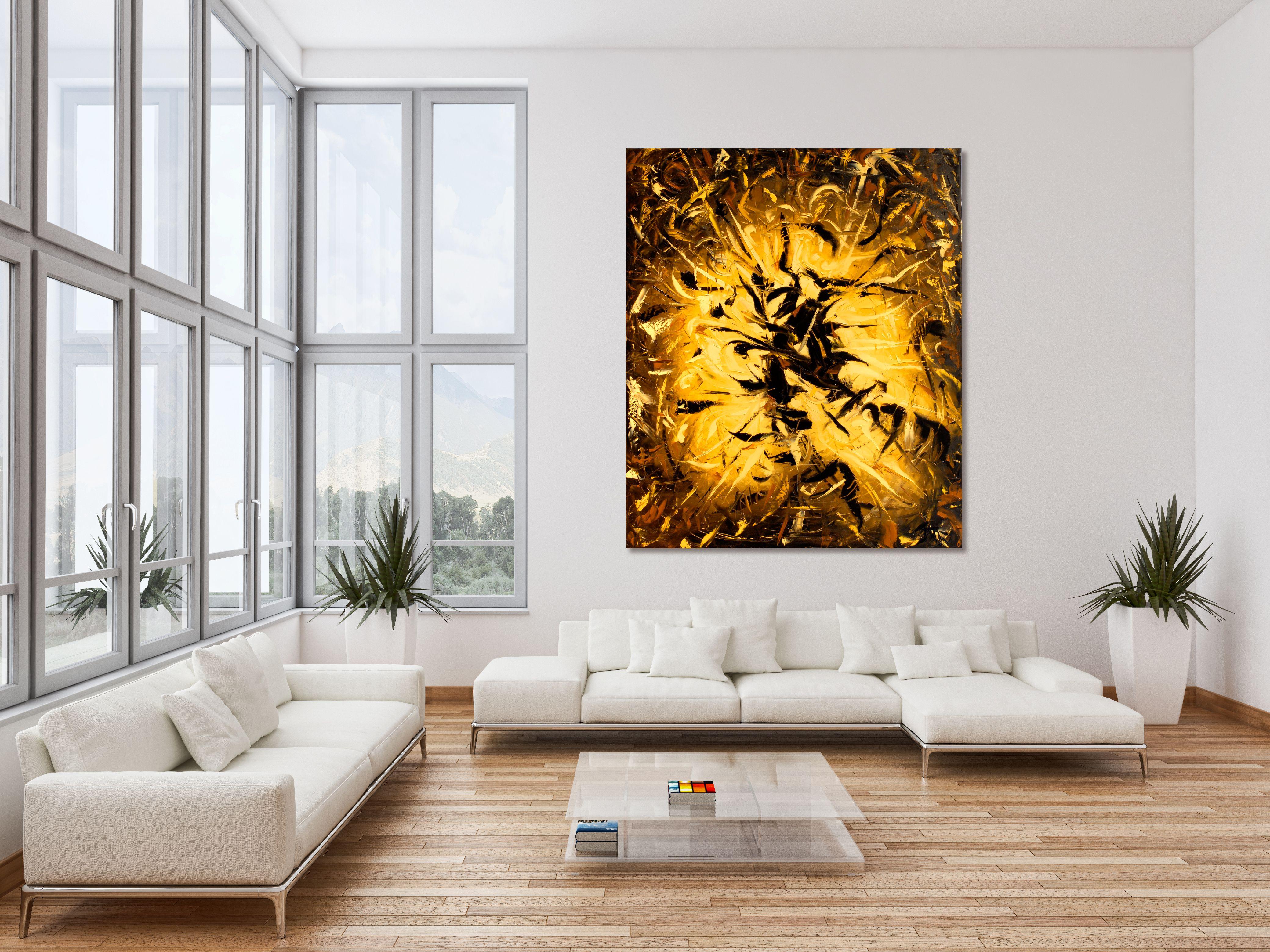 ALONE, Pittura, Olio su tela - Painting di Bill Stone