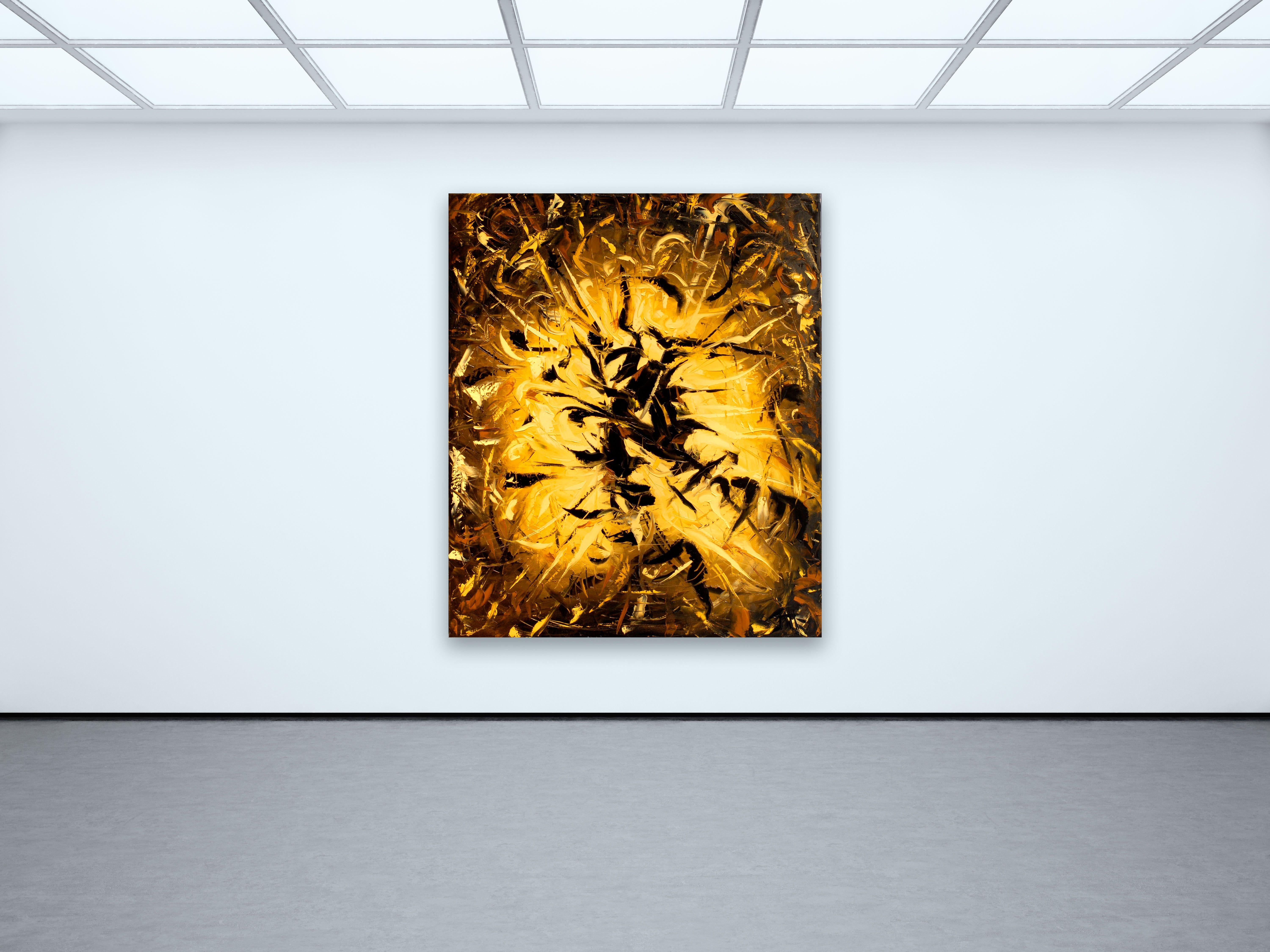 ALONE, Pittura, Olio su tela - Painting Astratto di Bill Stone