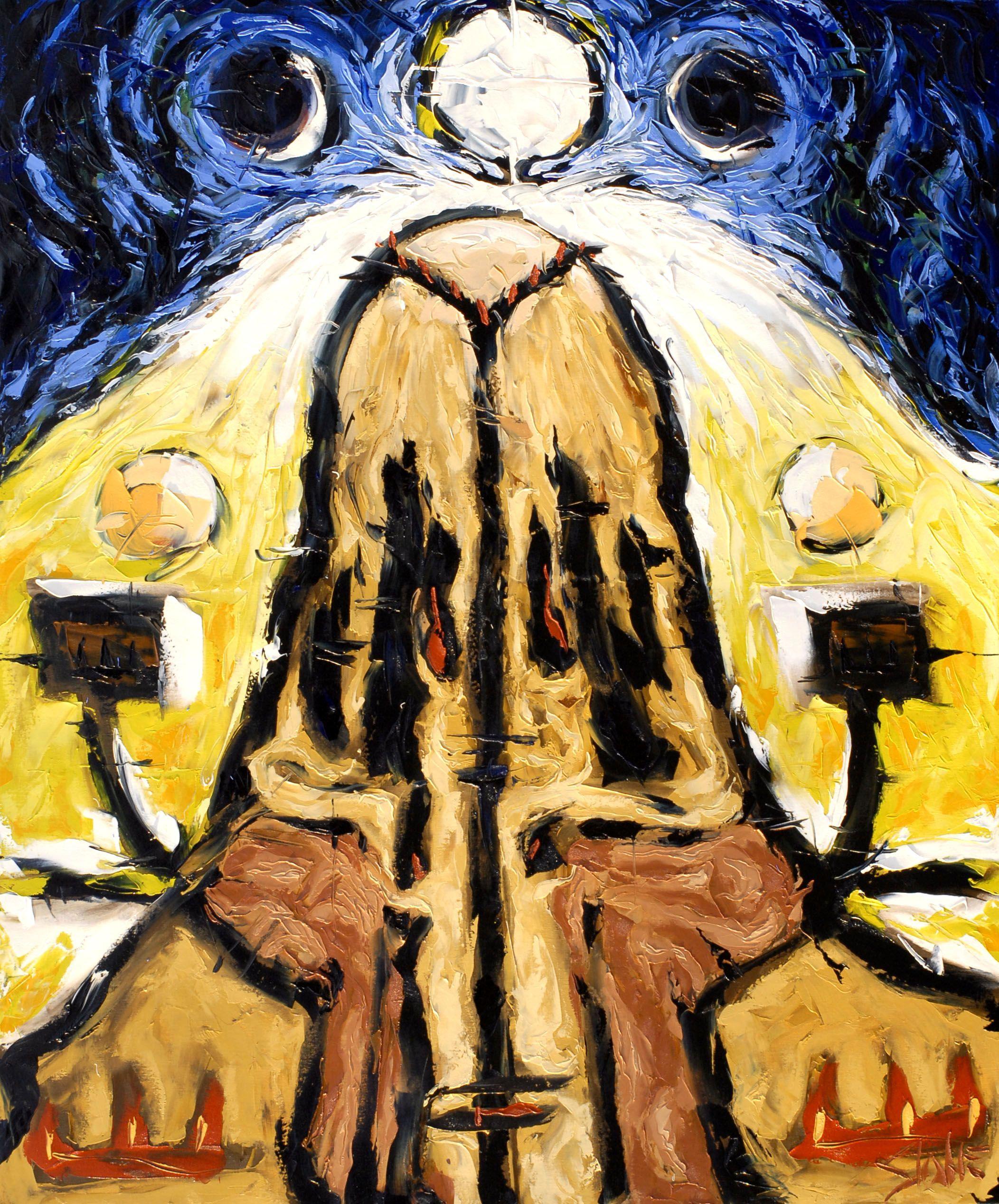 angel paintings abstract