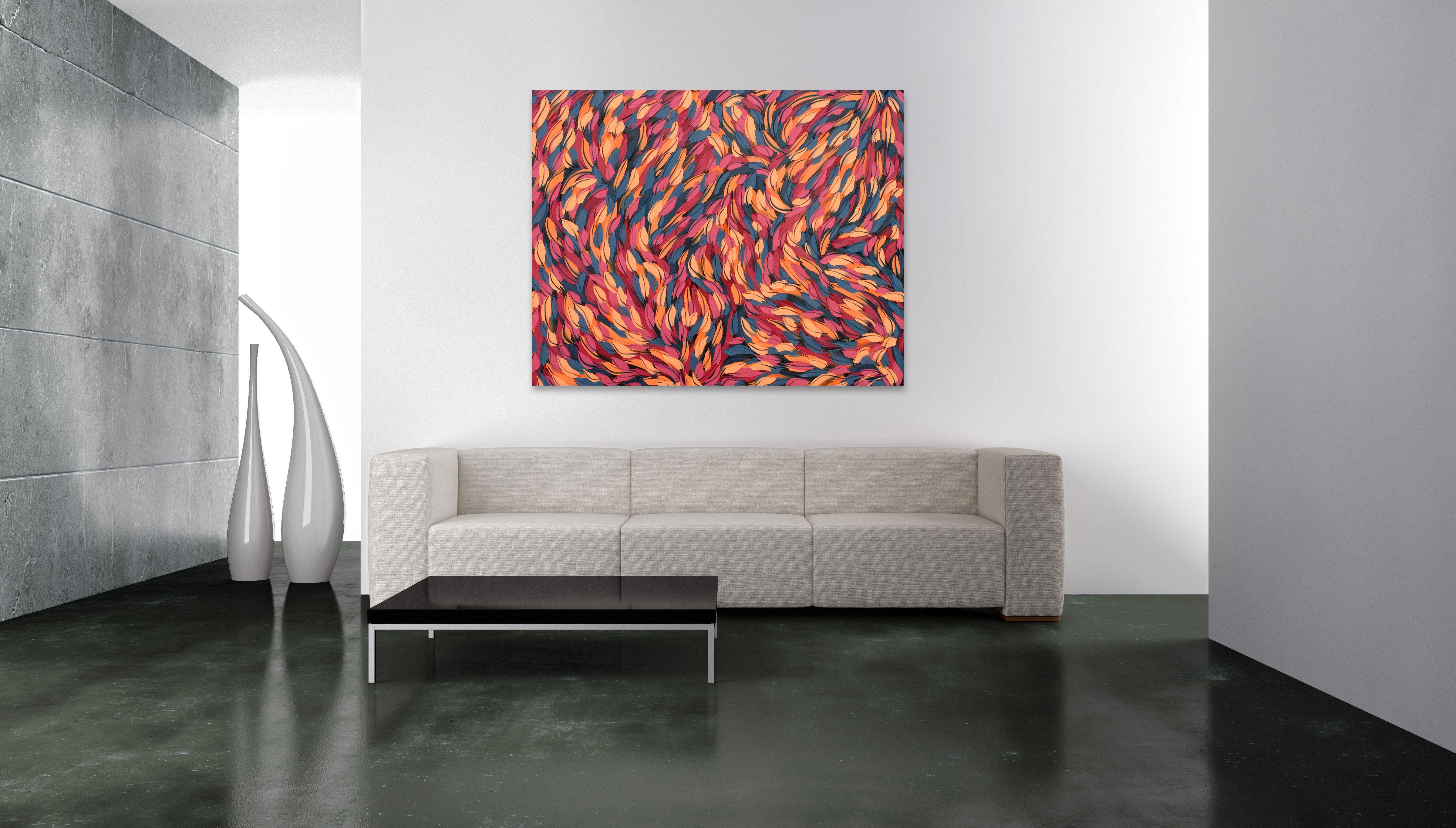 VENTO D'AUTUNNO, Pittura, Olio su tela - Painting di Bill Stone