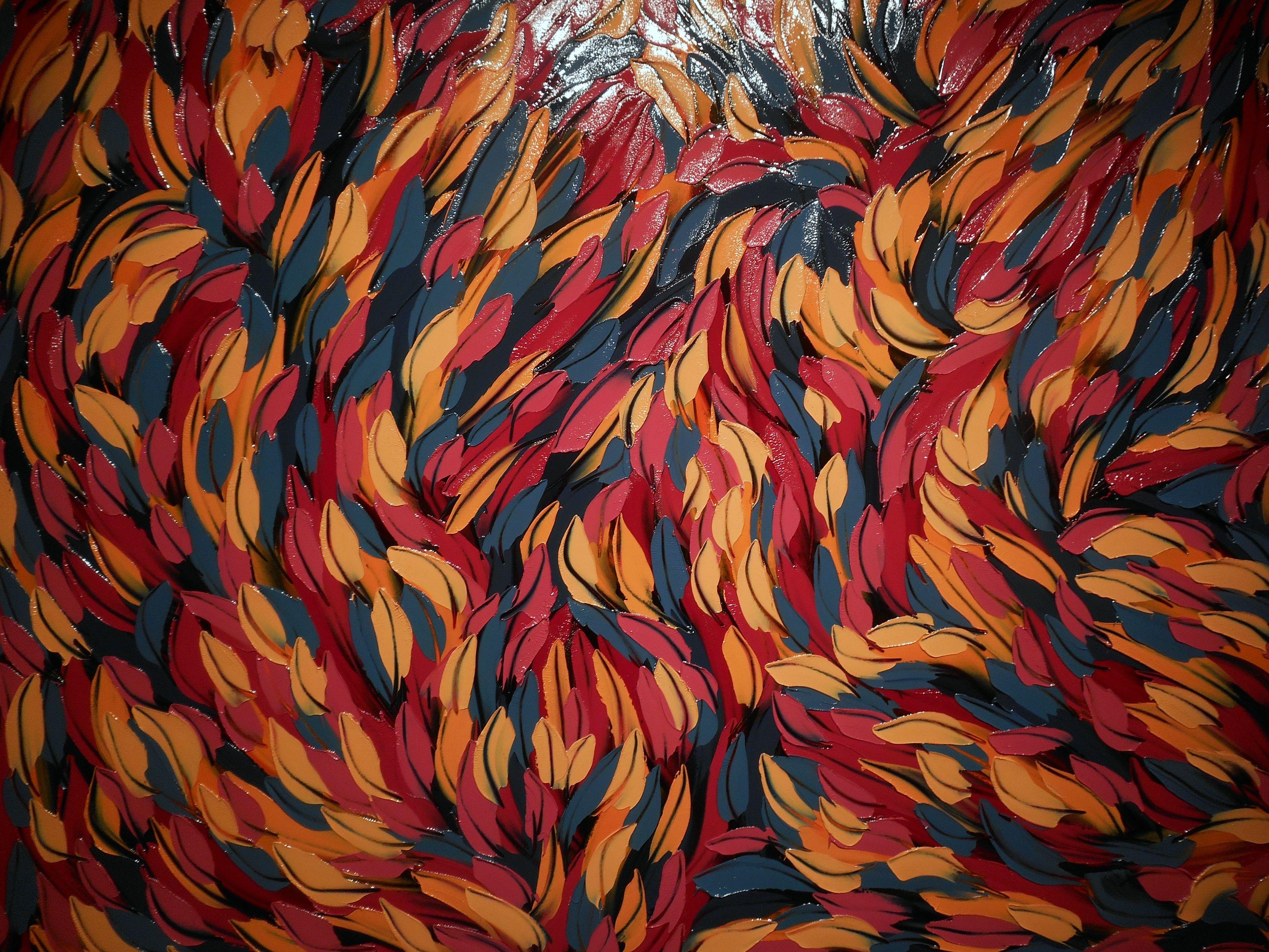 VENTO D'AUTUNNO, Pittura, Olio su tela - Painting Astratto di Bill Stone