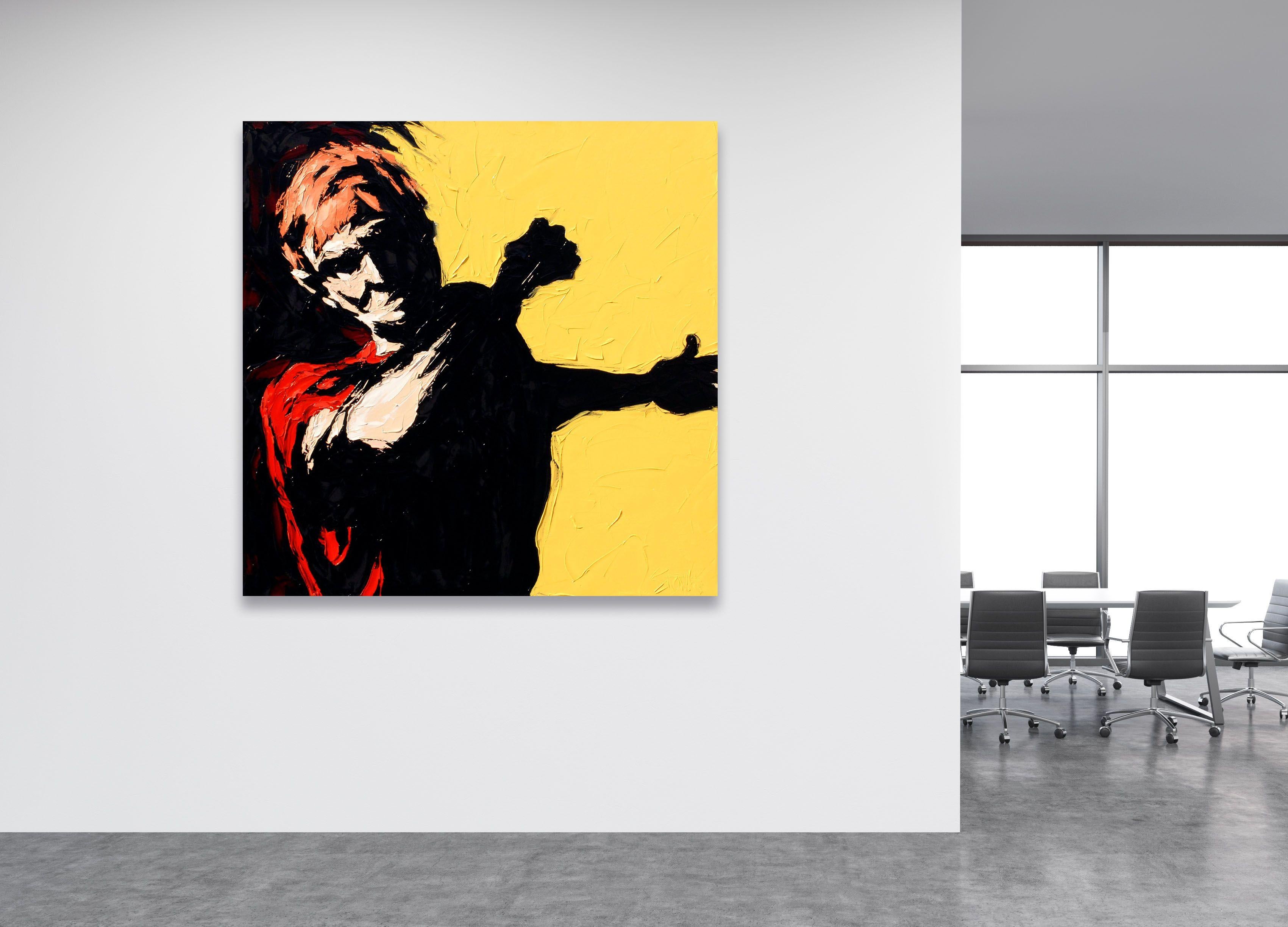 BACKFIST, Pittura, Olio su tela in vendita 1