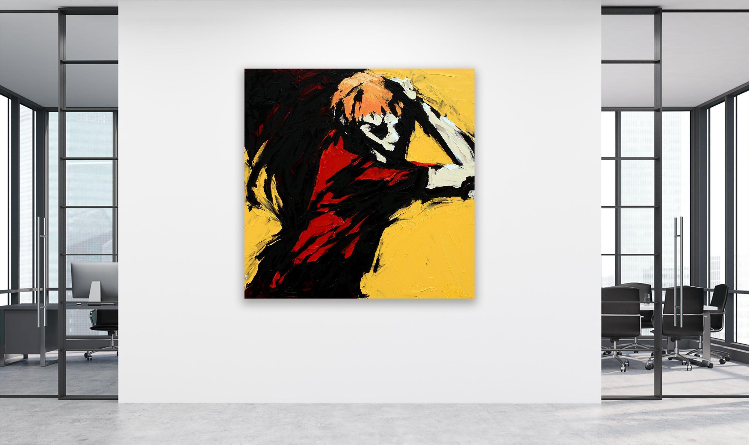 BACKHANDED, Pittura, Olio su tela - Painting Espressionismo astratto di Bill Stone