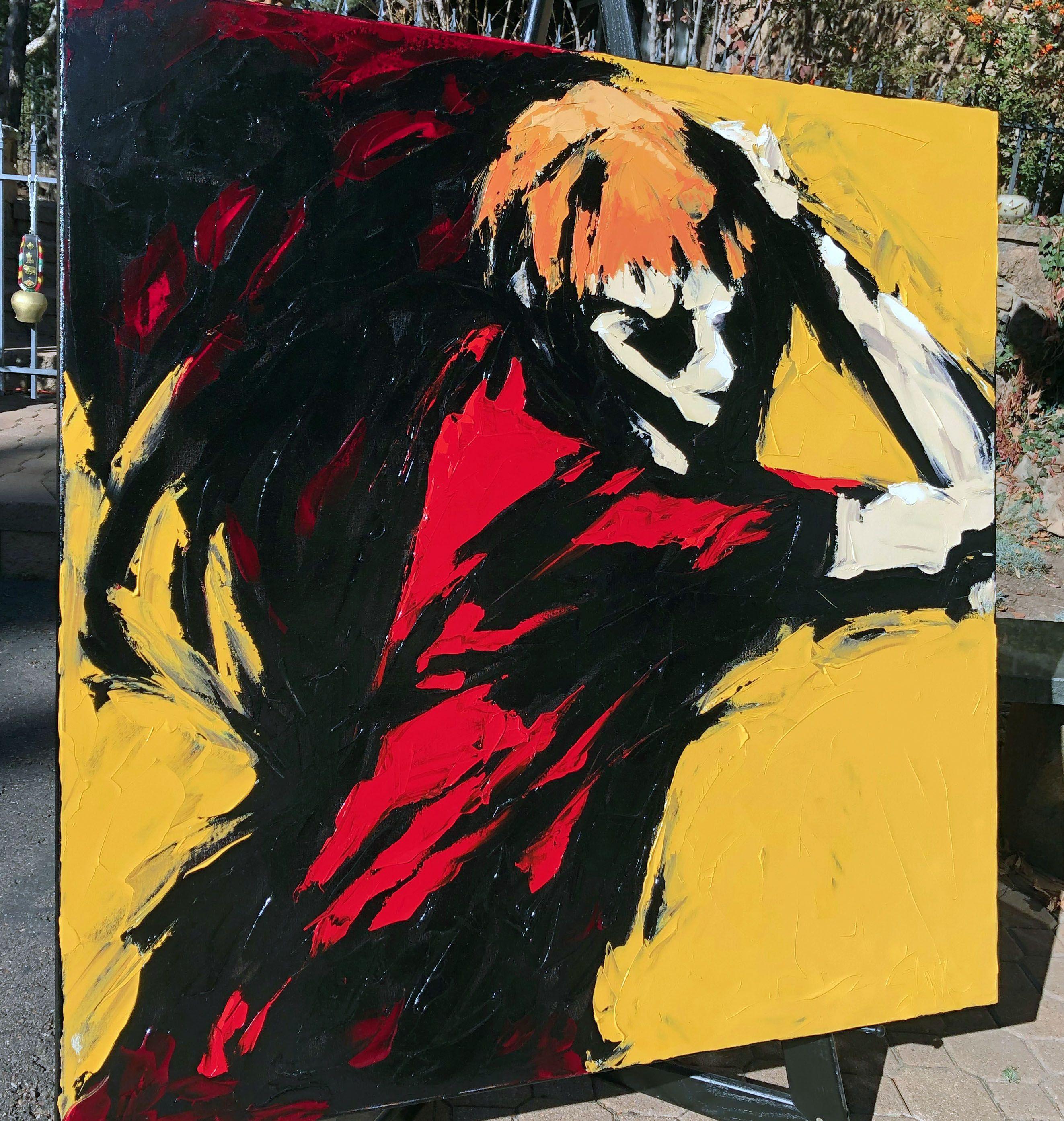 BACKHANDED, Painting, Oil on Canvas For Sale 2