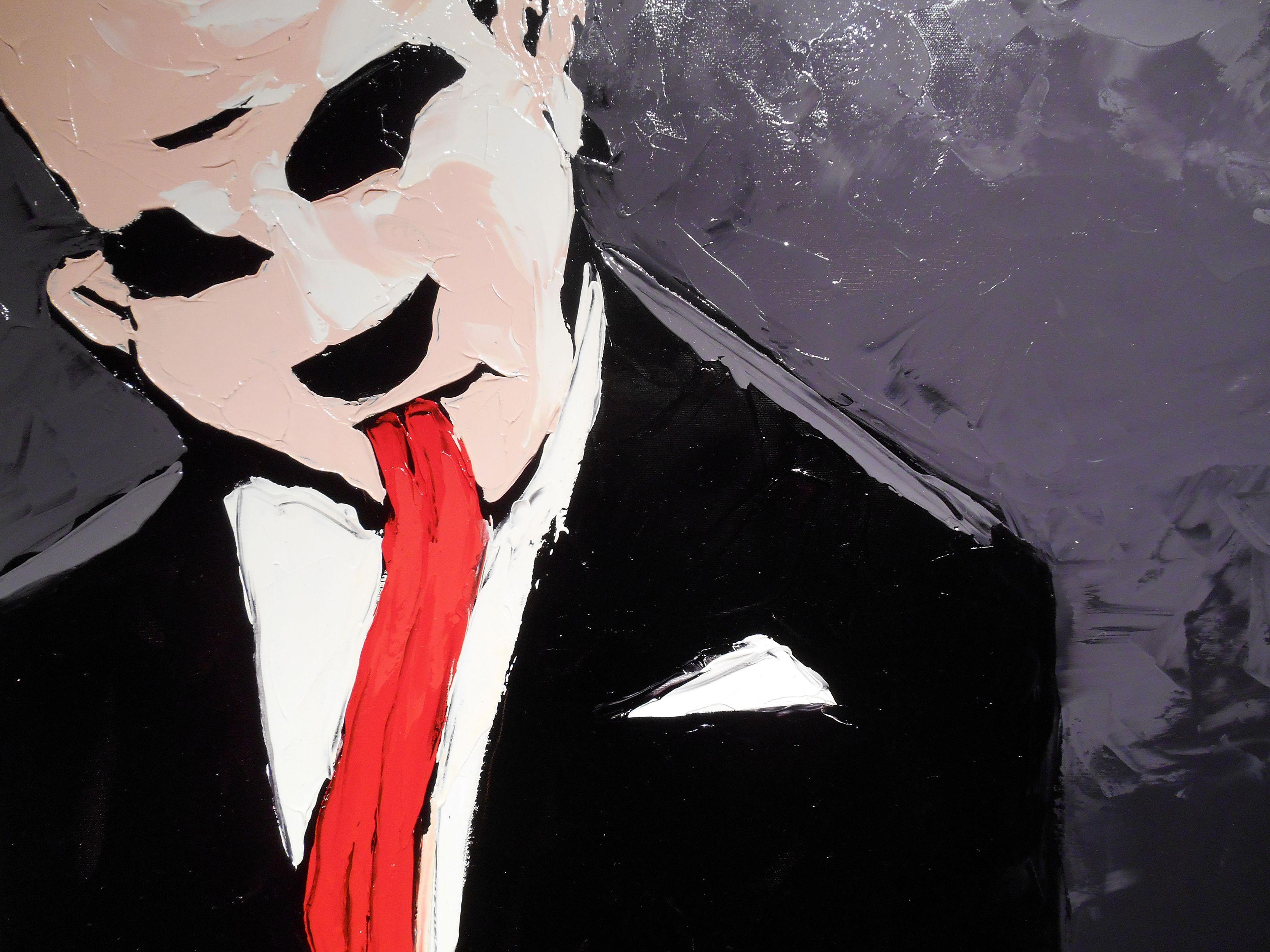 BAFFLED, Pittura, Olio su tela in vendita 1