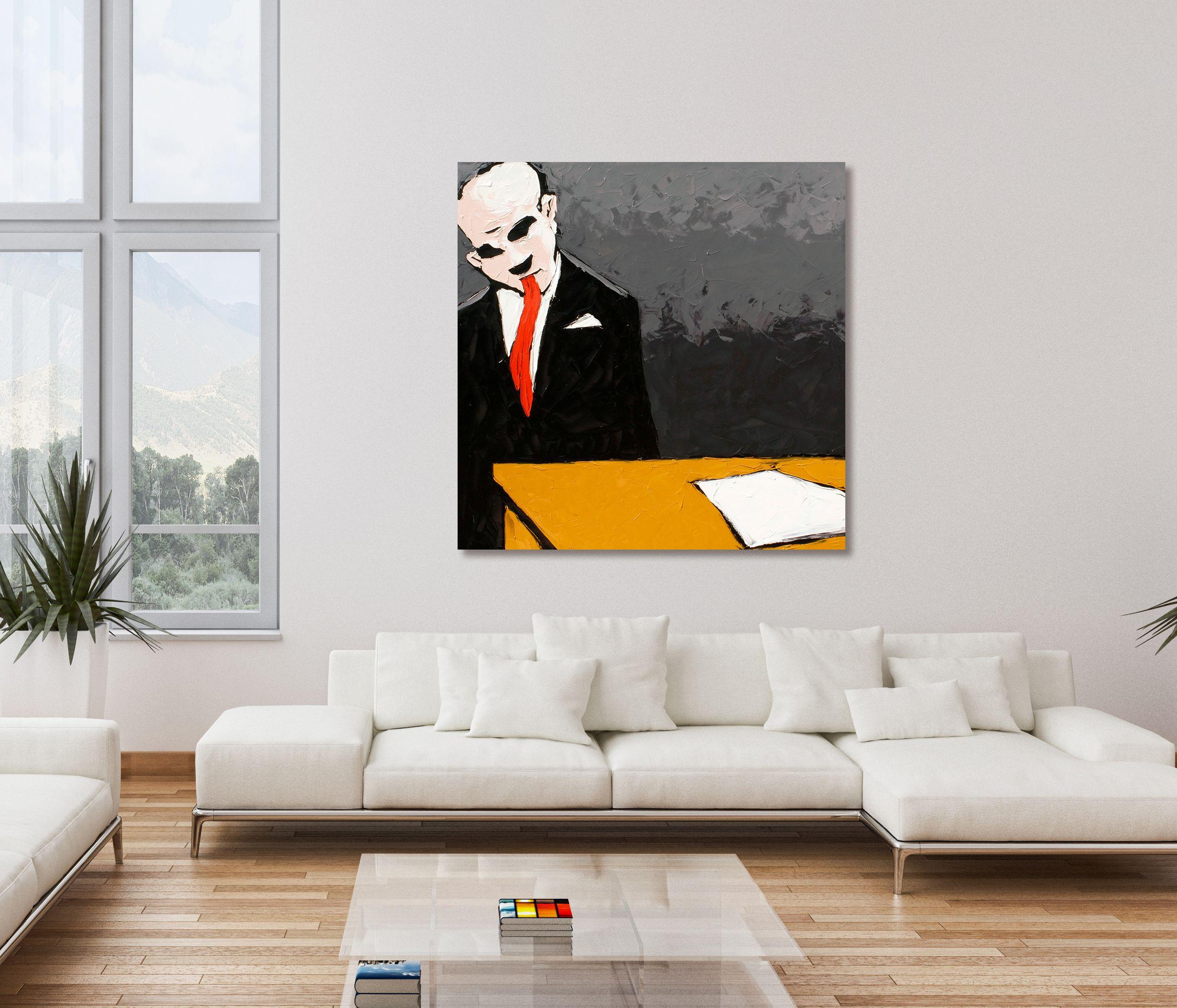BAFFLED, Pittura, Olio su tela in vendita 2