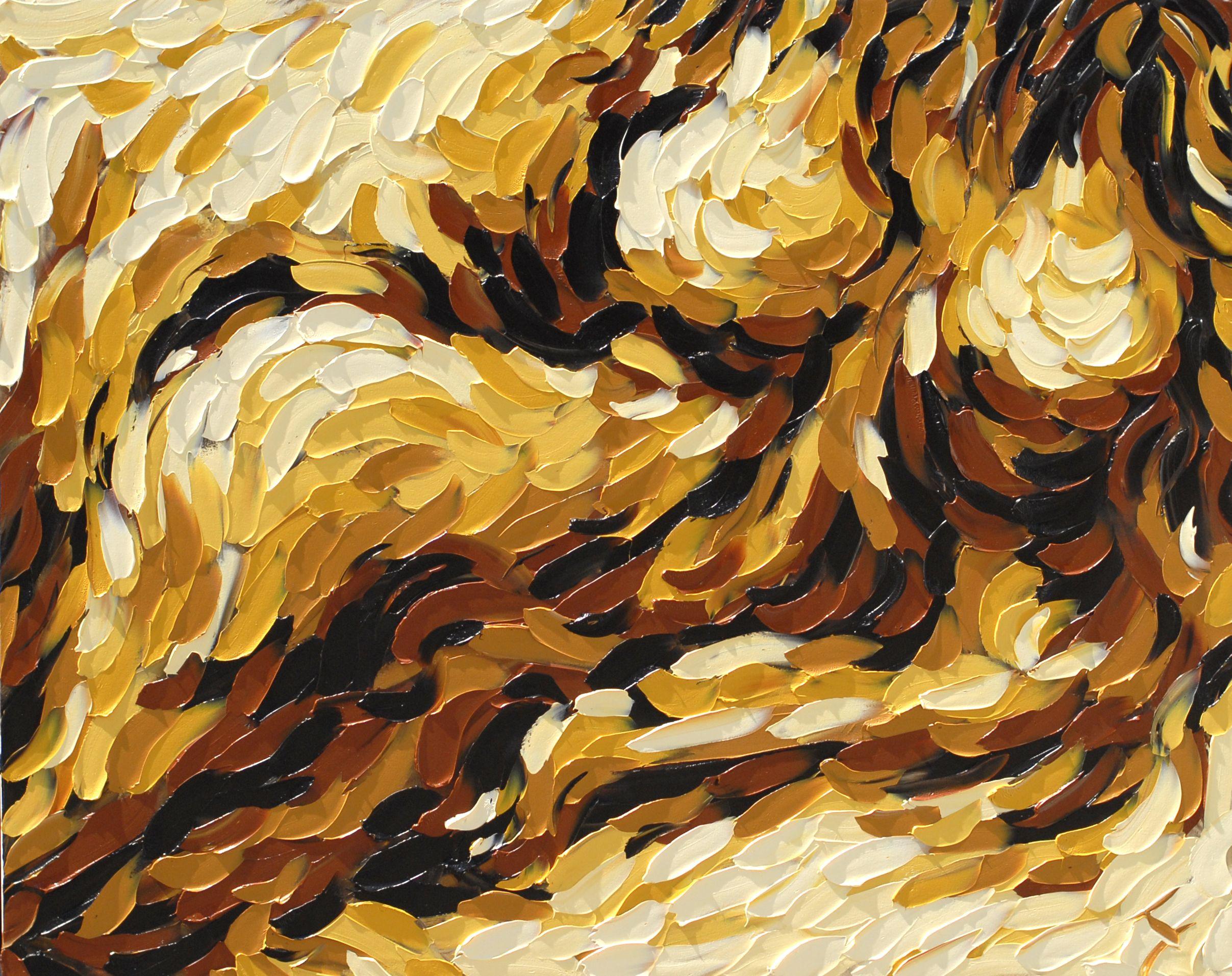 Abstract Painting de Bill Stone - Bañado por la luz, Pintura, Óleo sobre lienzo