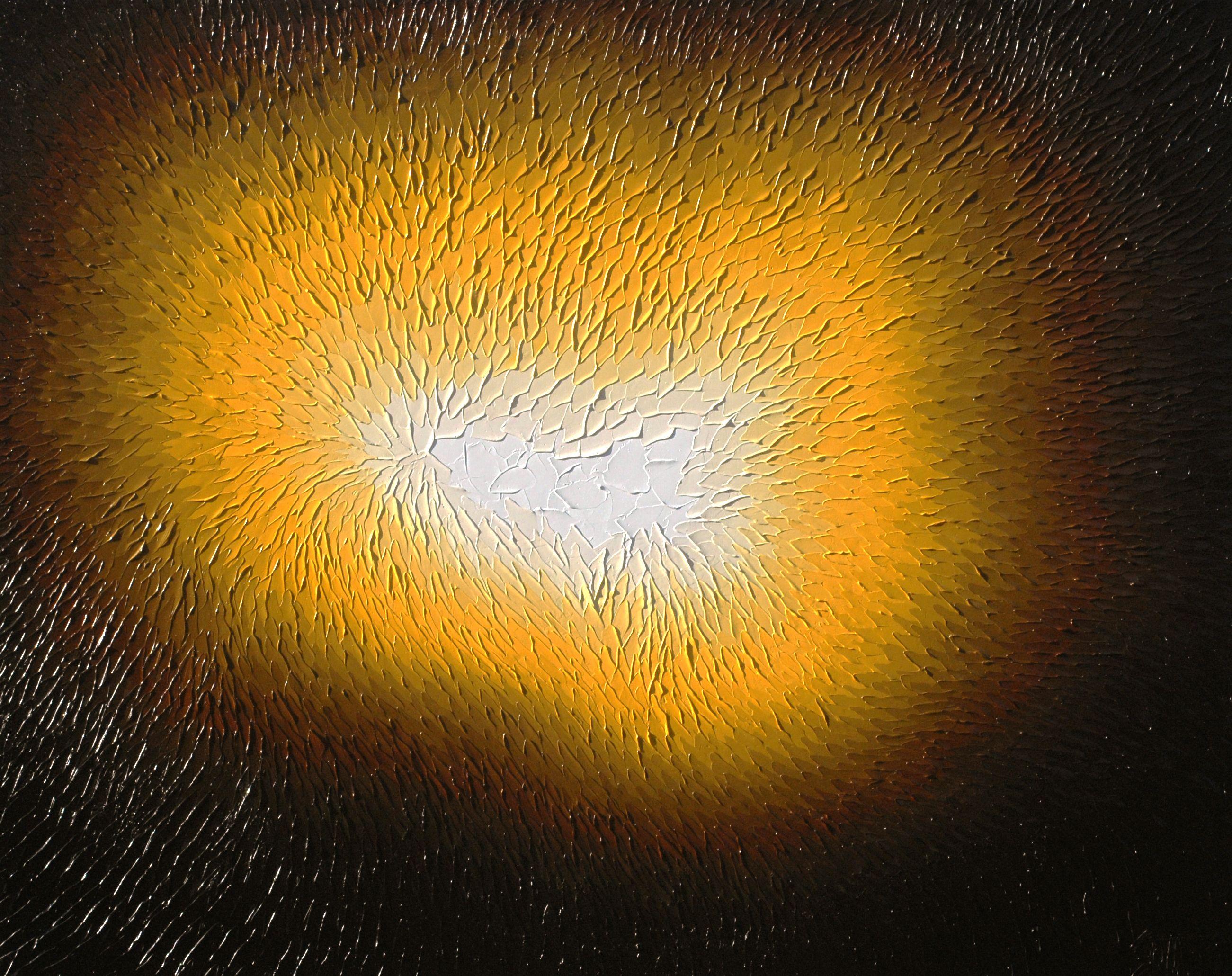 Bill Stone Abstract Painting - BIRTH OF A STAR, Painting, Oil on Canvas