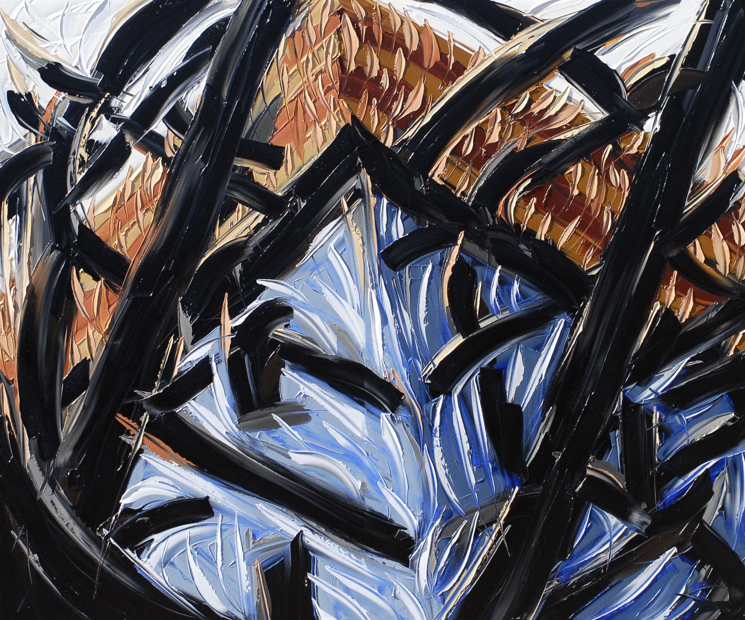 Abstract Painting di Bill Stone - BUILD 3, Pittura, Olio su tela