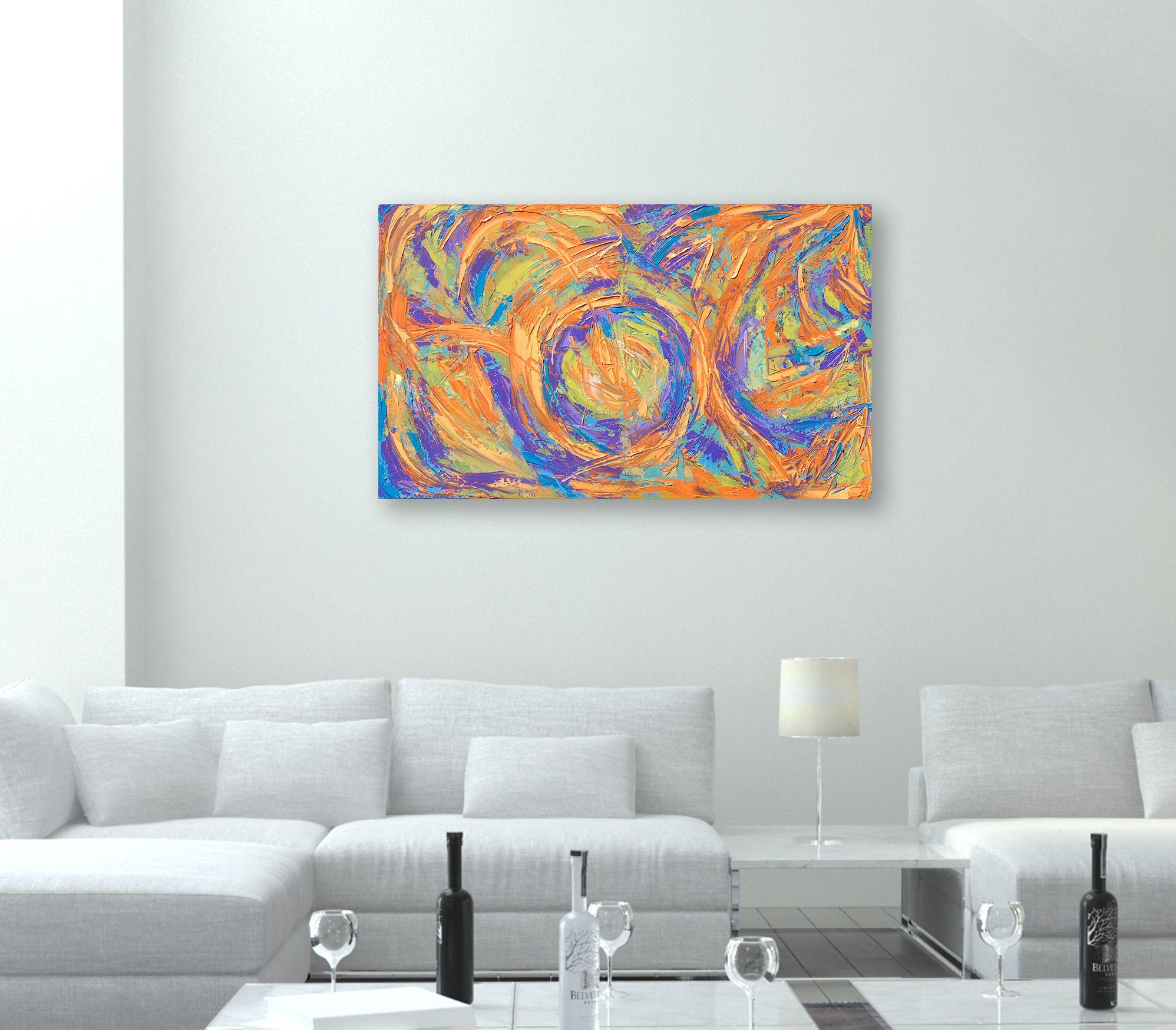 CARNEVALE, Pittura, Olio su tela - Painting Astratto di Bill Stone