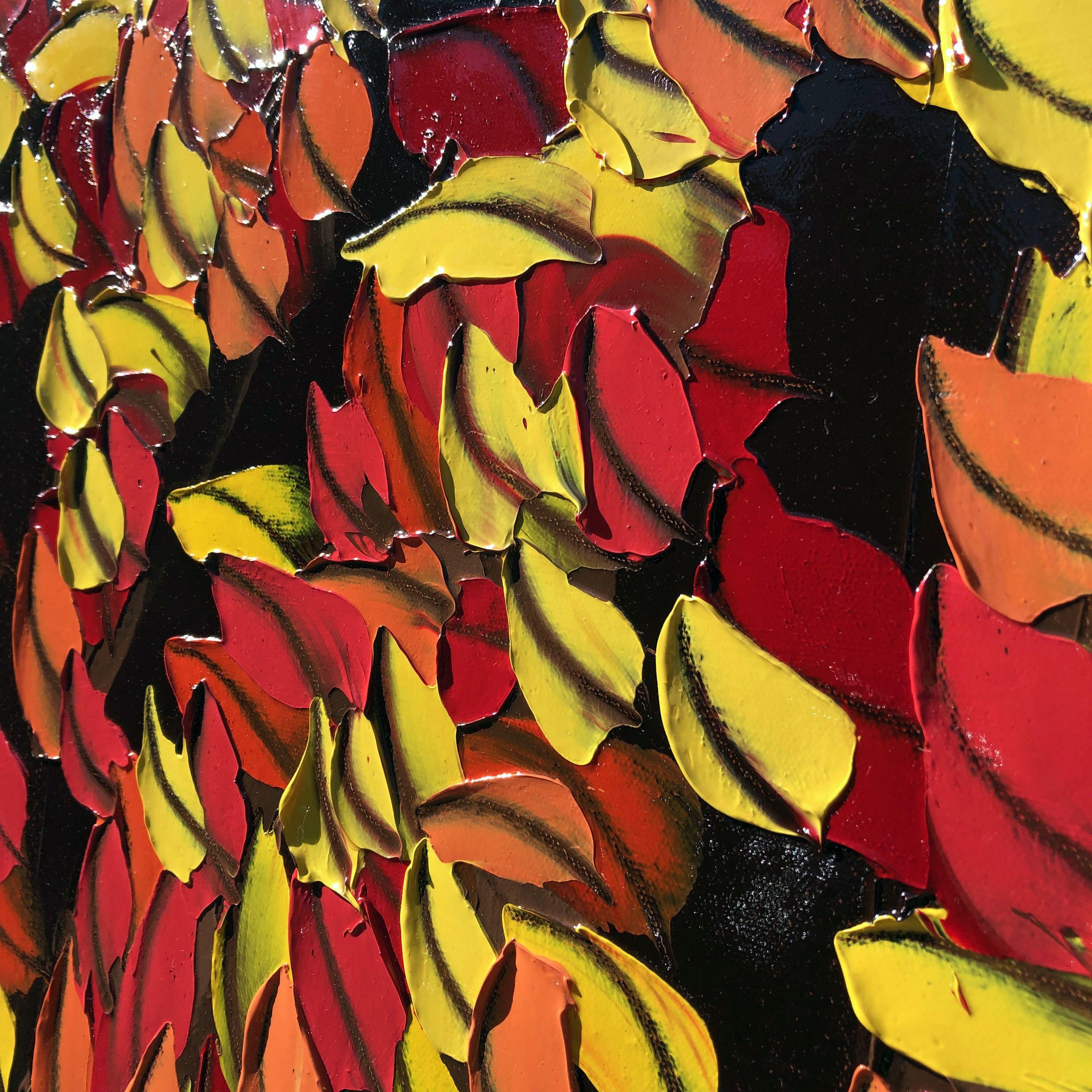 CASCADE, Pittura, Olio su tela - Abstract Painting Marrone di Bill Stone