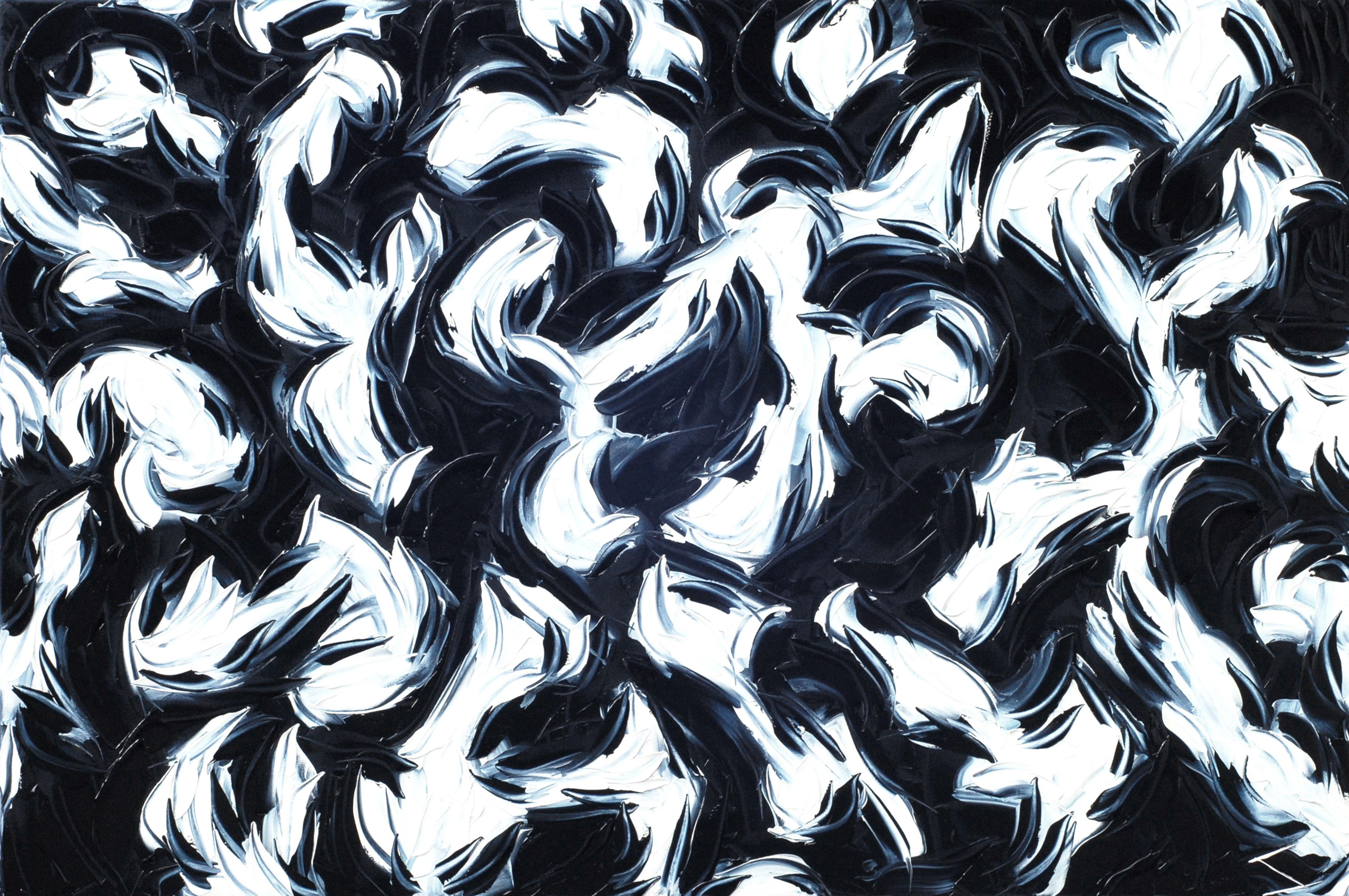 Abstract Painting di Bill Stone - CHIAROSCURO 2, Pittura, Olio su tela