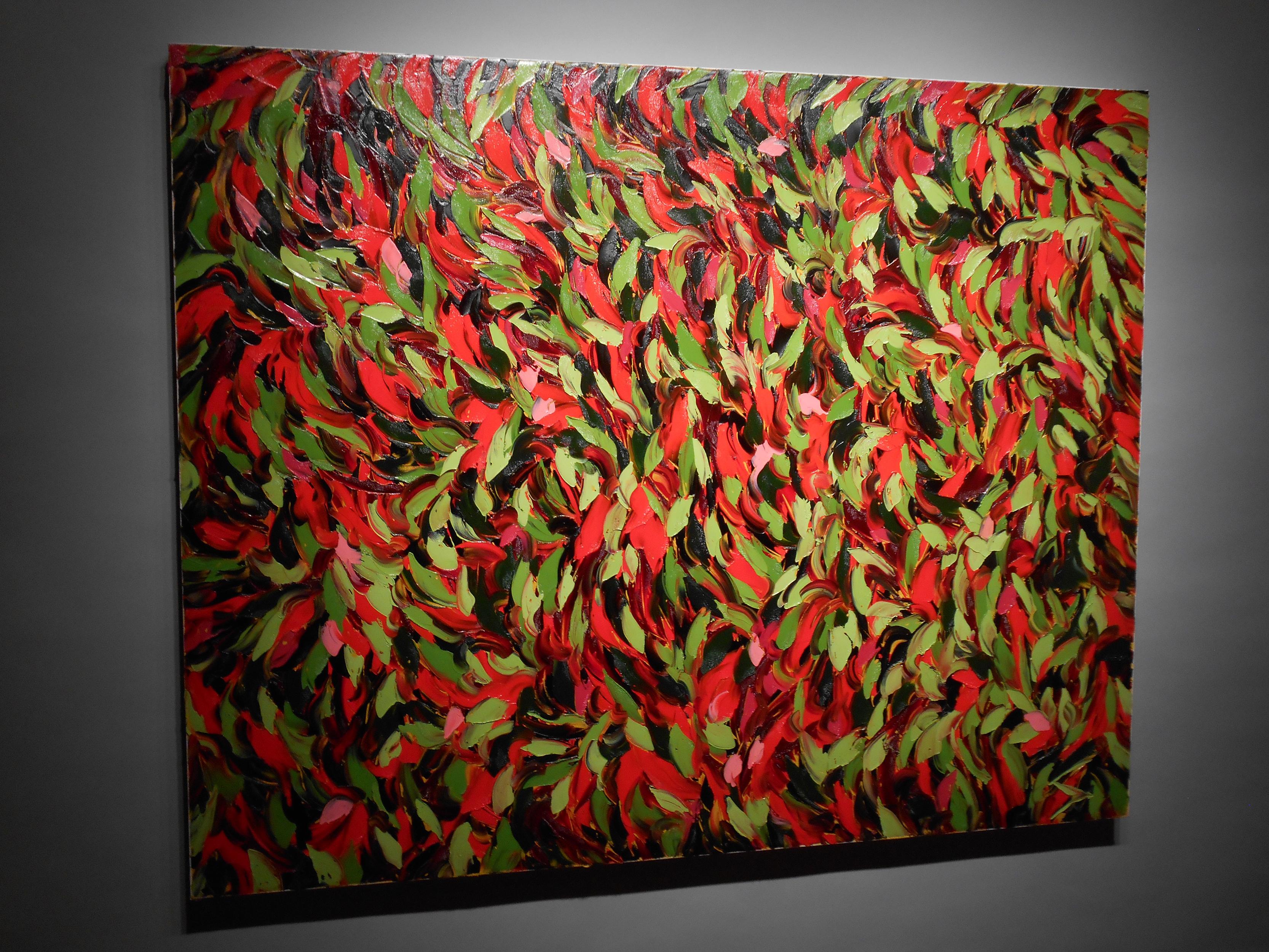 COLOR BLIND, Pittura, Olio su tela - Abstract Painting Marrone di Bill Stone
