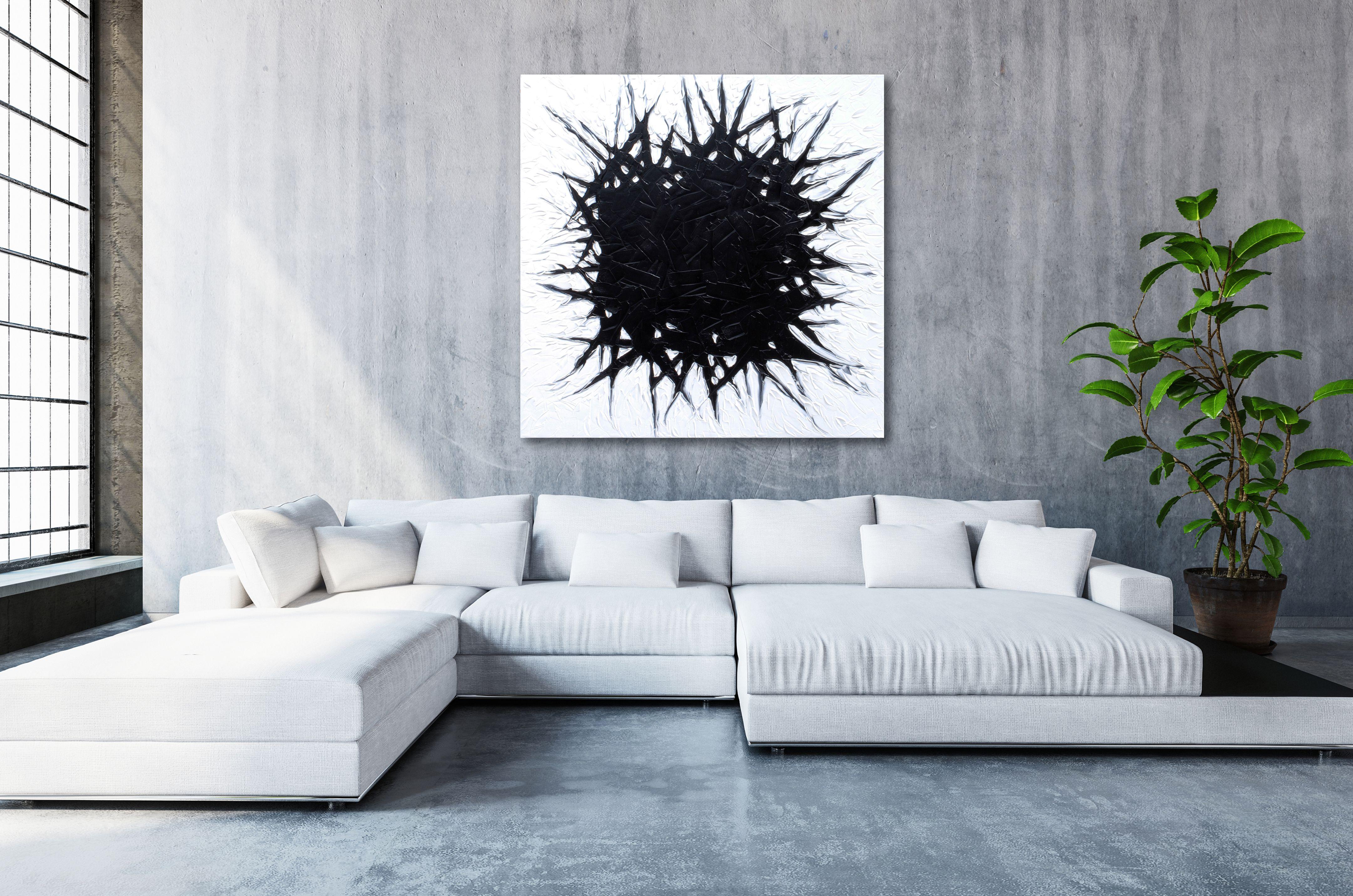 CONTAGIOUS ONE, Pittura, Olio su tela - Painting Astratto di Bill Stone