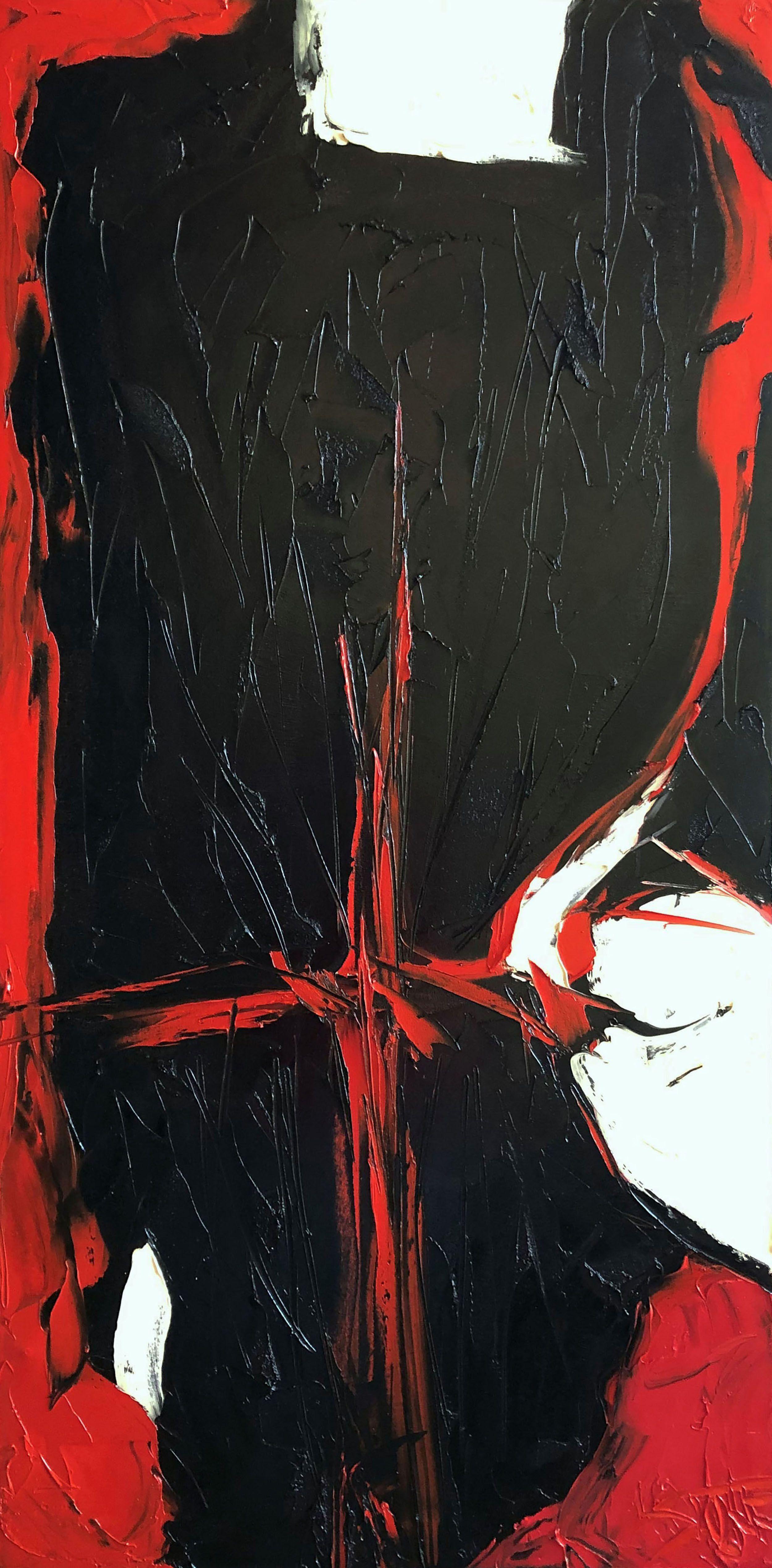 DISGUARDO, Pittura, Olio su tela - Painting di Bill Stone