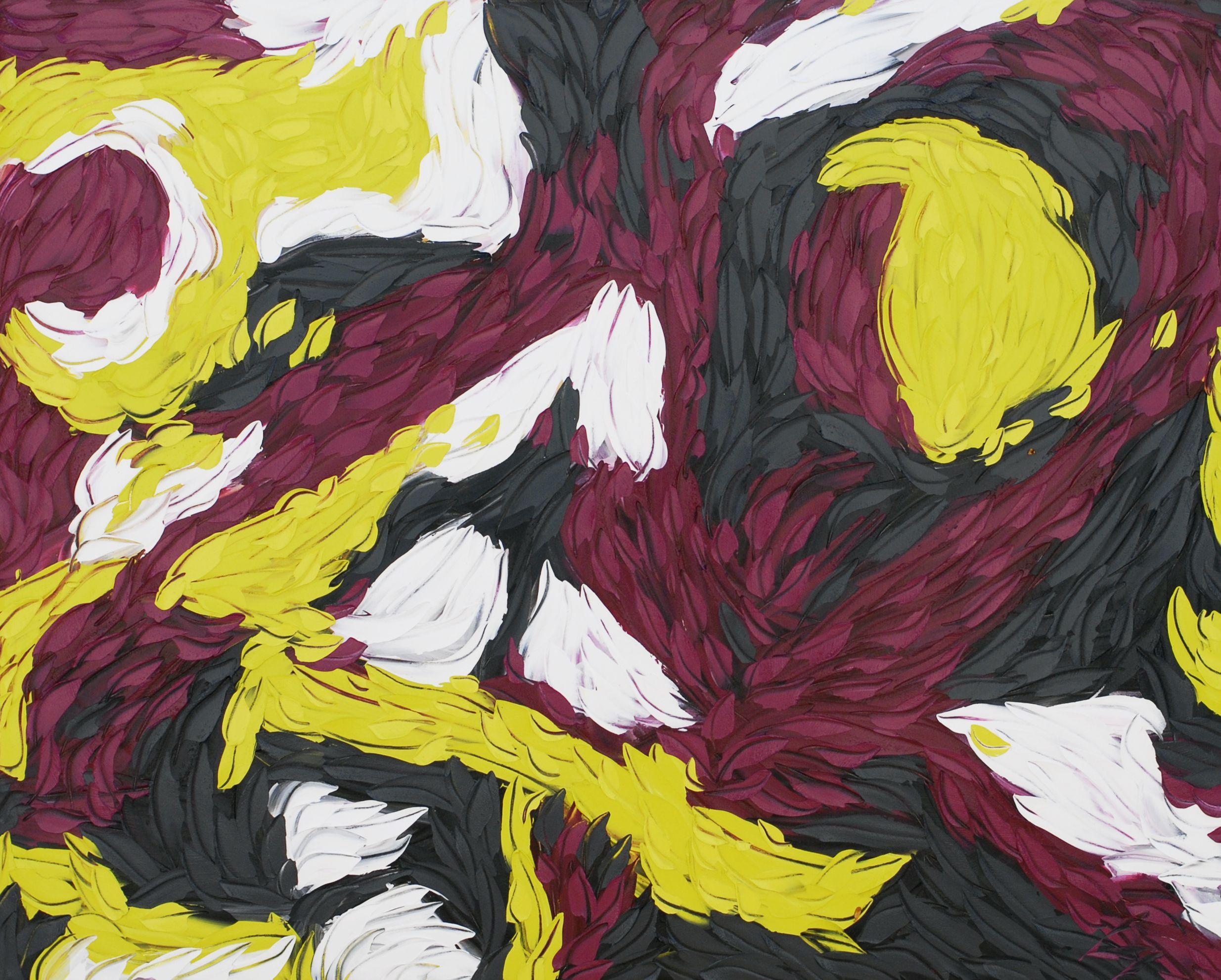 Abstract Painting di Bill Stone - DISJOINTED, Pittura, Olio su tela