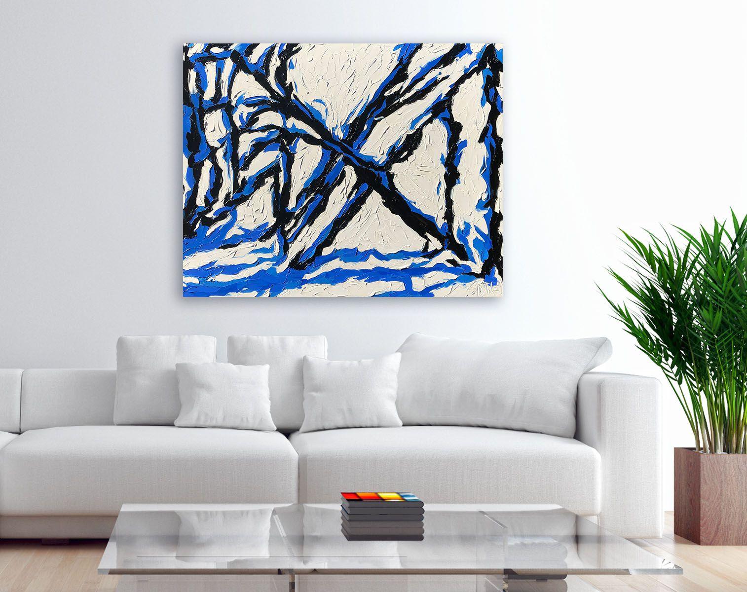 DOPPIA X, Pittura, Olio su tela - Painting di Bill Stone