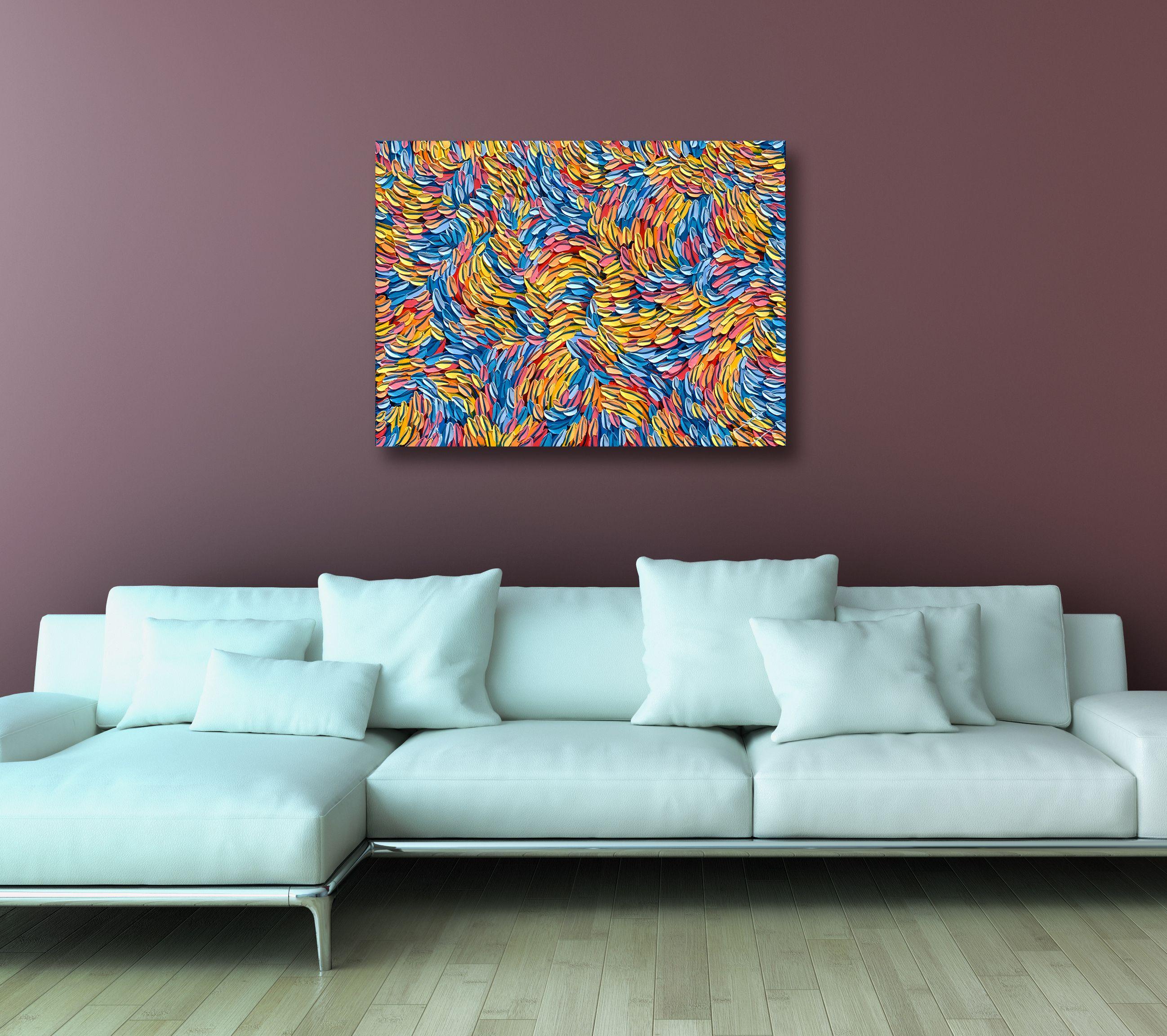 EARTH MOVES 4, Pittura, Olio su tela - Painting Astratto di Bill Stone