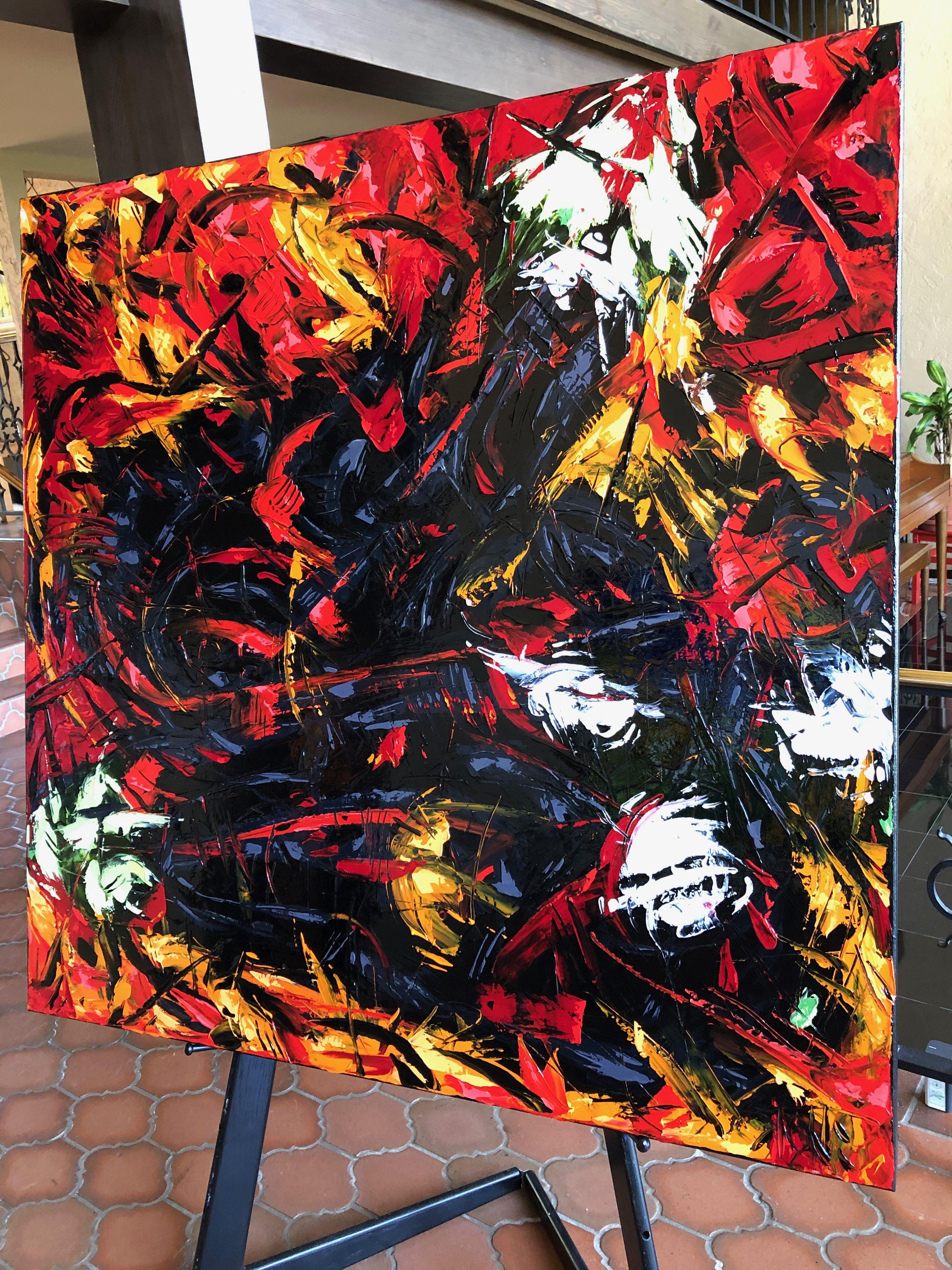 EGGPLANT, Pittura, Olio su tela - Painting Astratto di Bill Stone