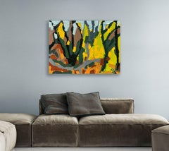 FALLEN TREE, Painting, Oil on Canvas