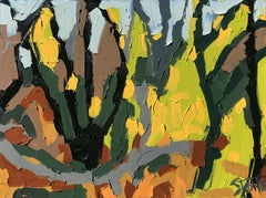 FALLEN TREE, Painting, Oil on Canvas