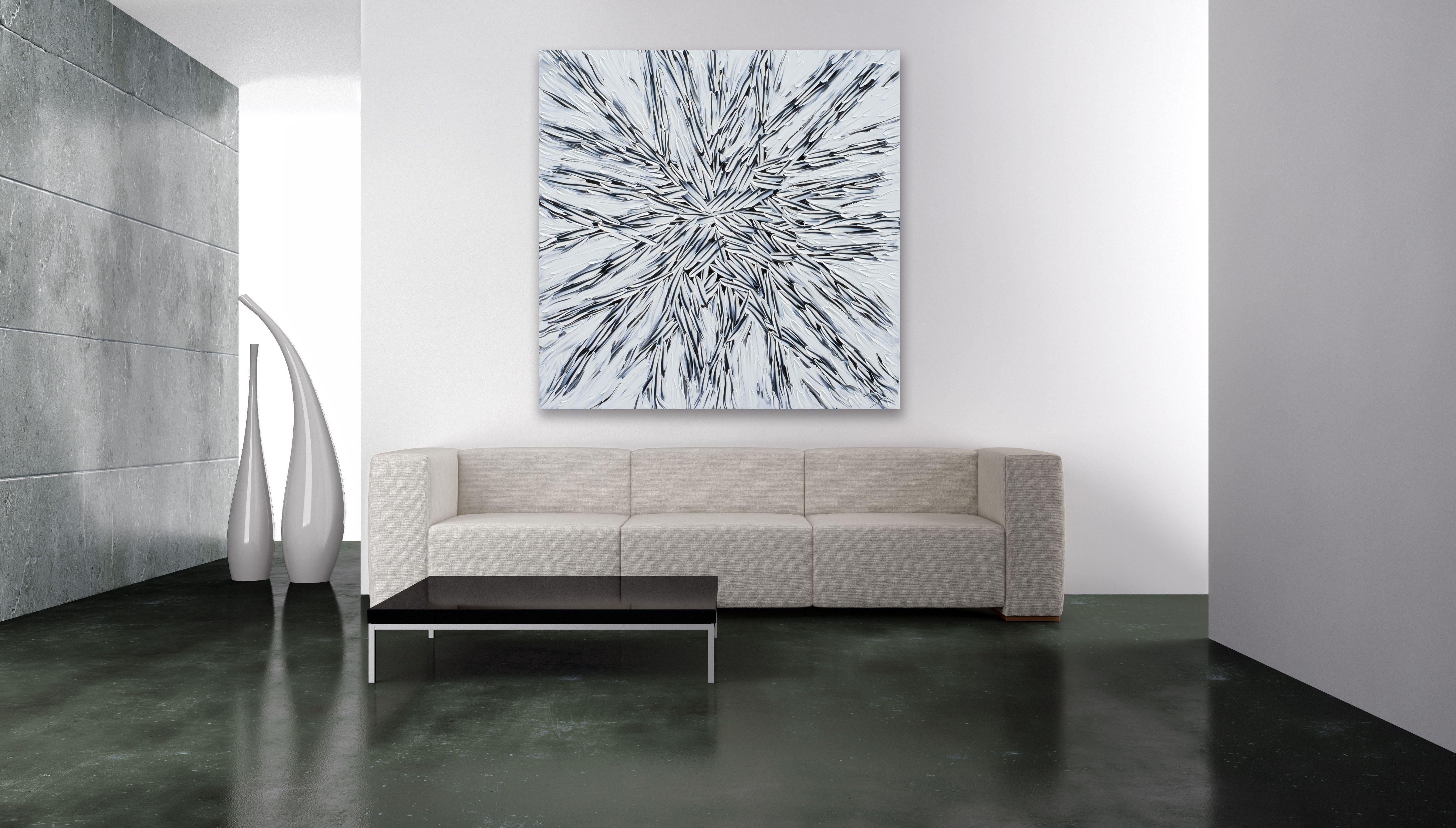 FALSO POSITIVO, Pittura, Olio su tela - Painting di Bill Stone