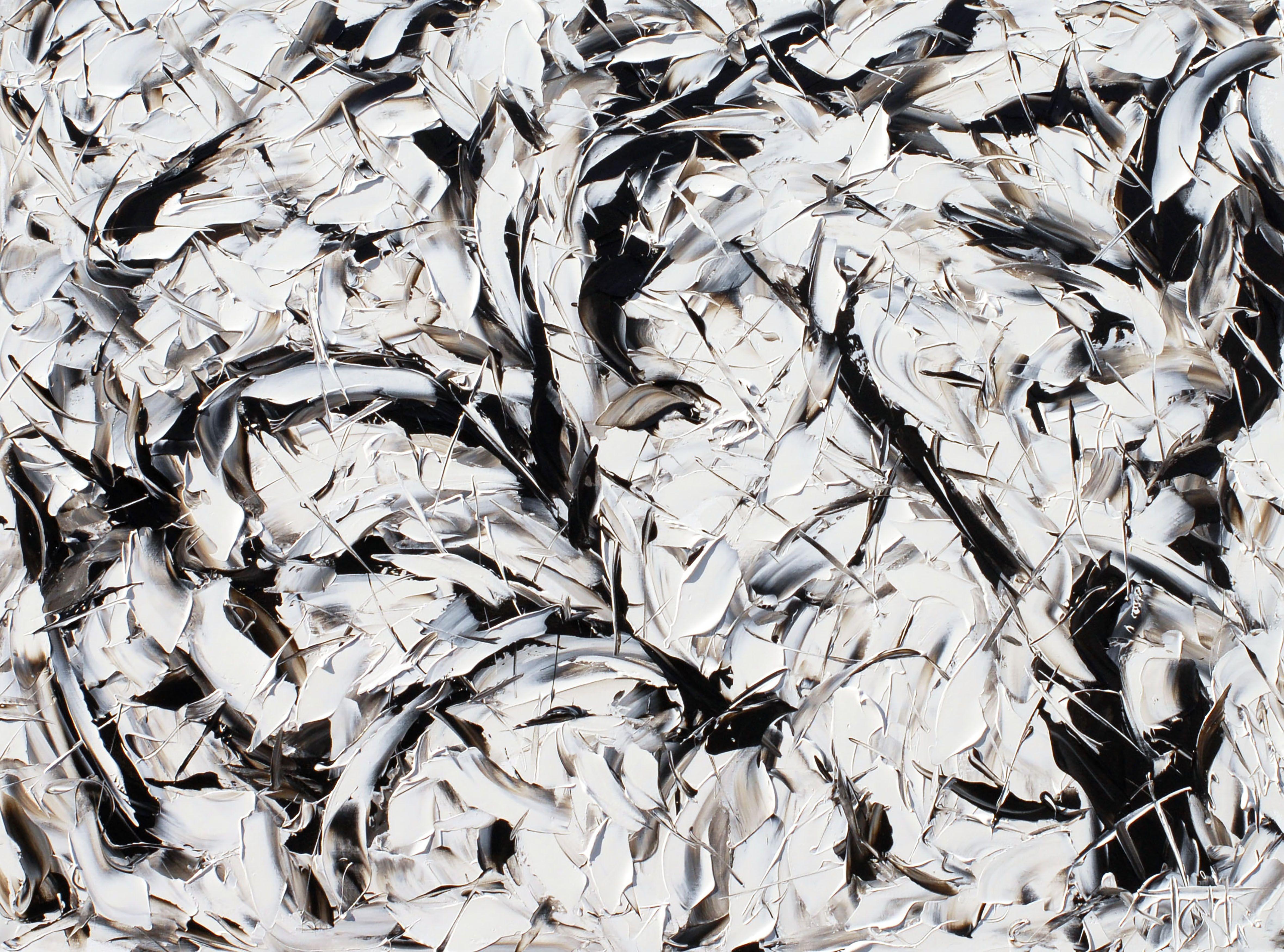 Abstract Painting di Bill Stone - FEBBRE INVERNALE 1, Pittura, Olio su tela